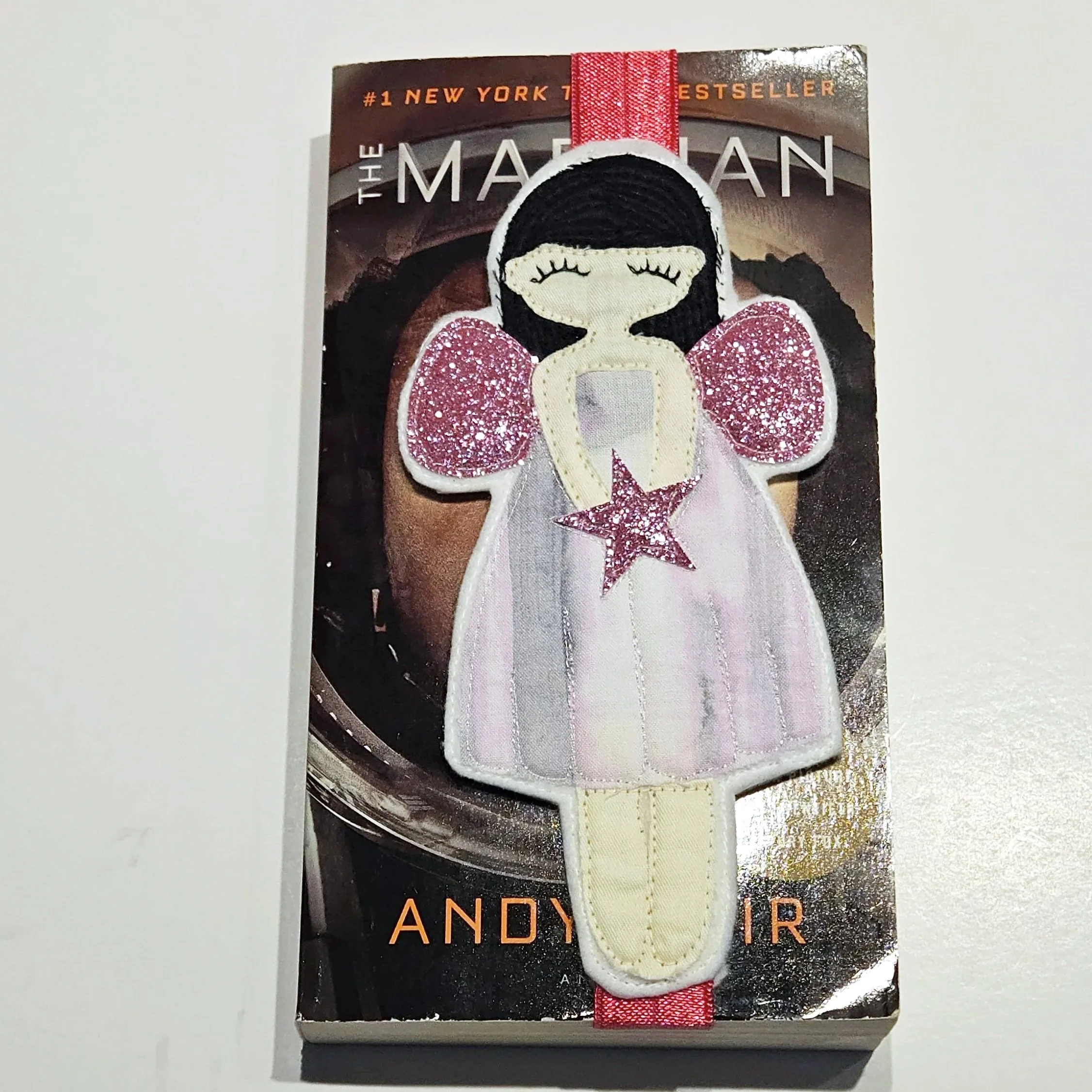 Glitter Fairy Book Band Fabric Bookmark Elastic Book Strap Fairycore Bookmark Fantasy Reader Gift Journal Book Accessory