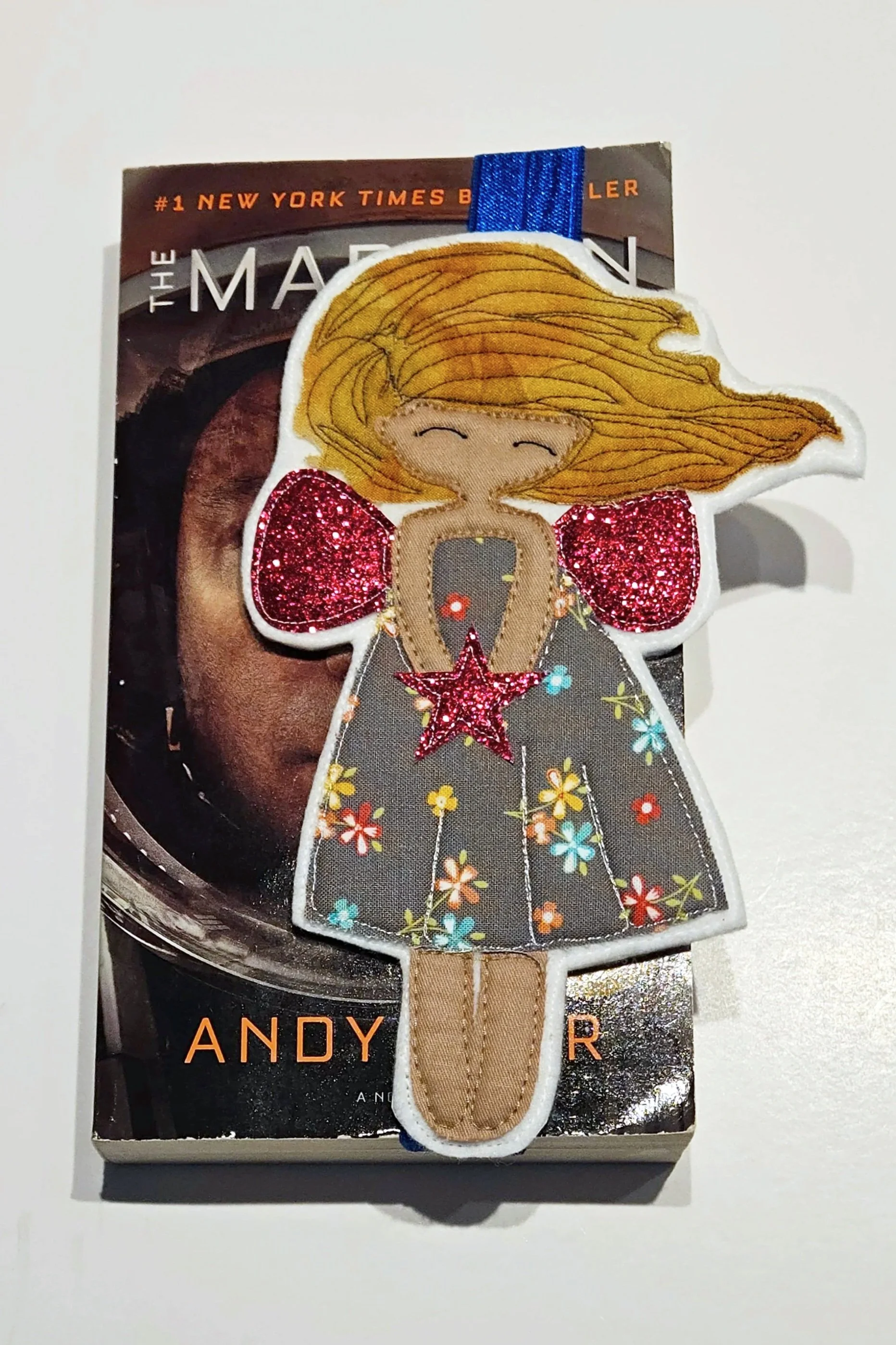 Glitter Fairy Book Band Fabric Bookmark Elastic Book Strap Fairycore Bookmark Fantasy Reader Gift Journal Book Accessory (Copy)