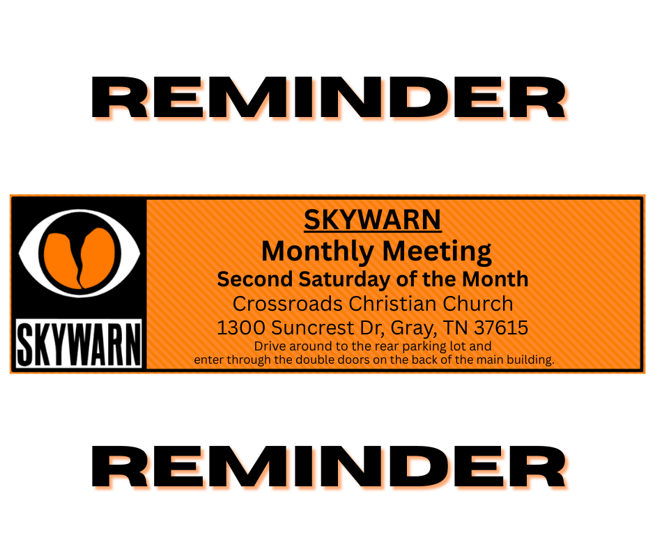 🌩️ Skywarn Monthly Meeting