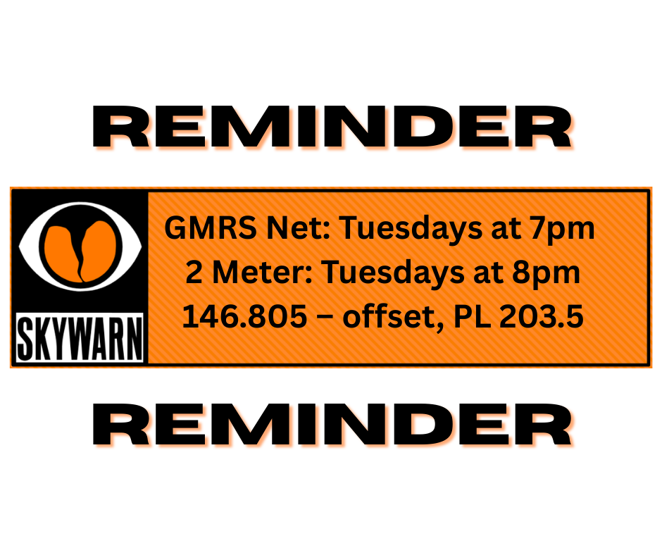 Skywarn Net Check-Ins – GMRS &amp; 2 Meter