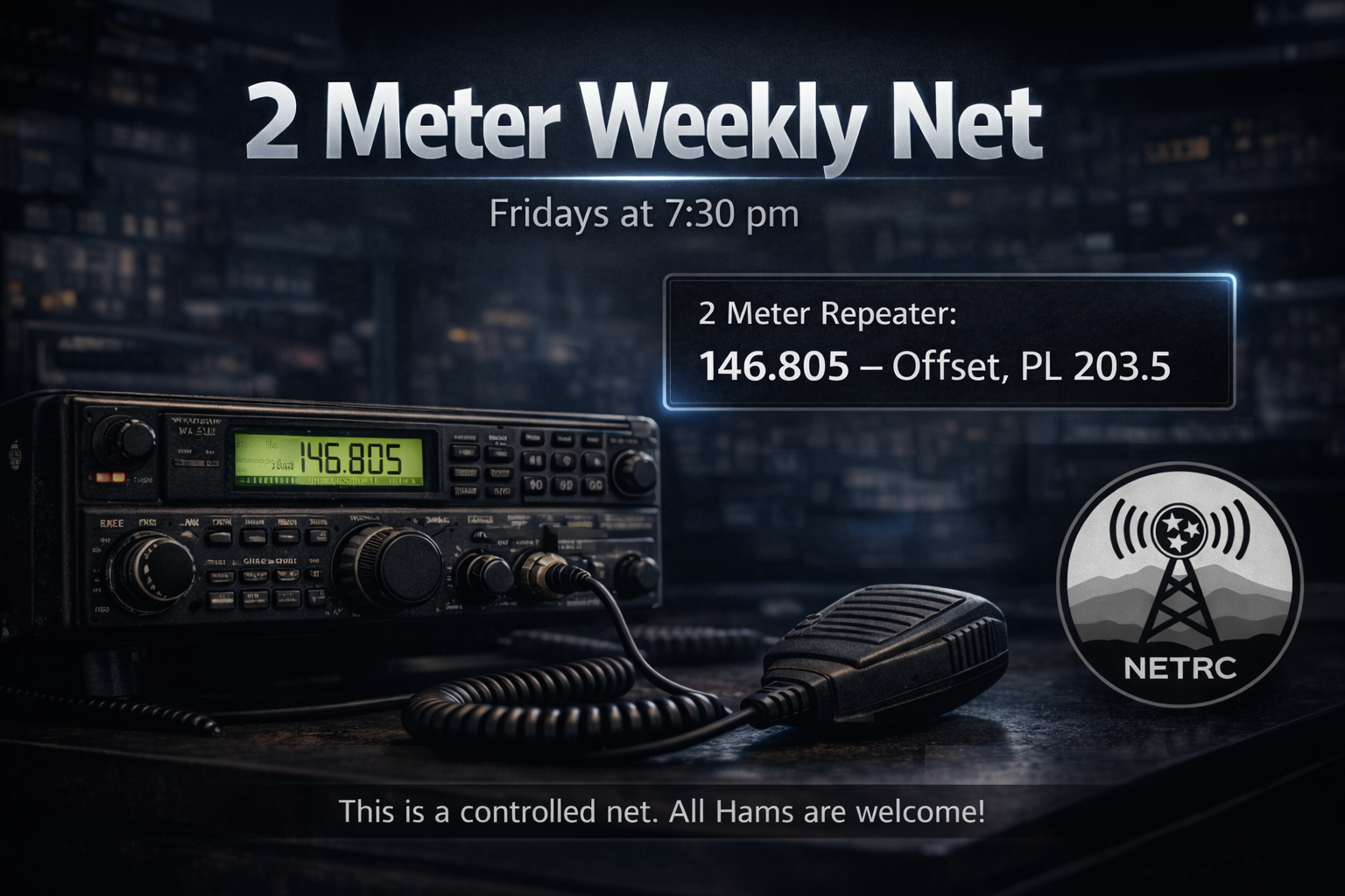 2 Meter Friday Night Check In 