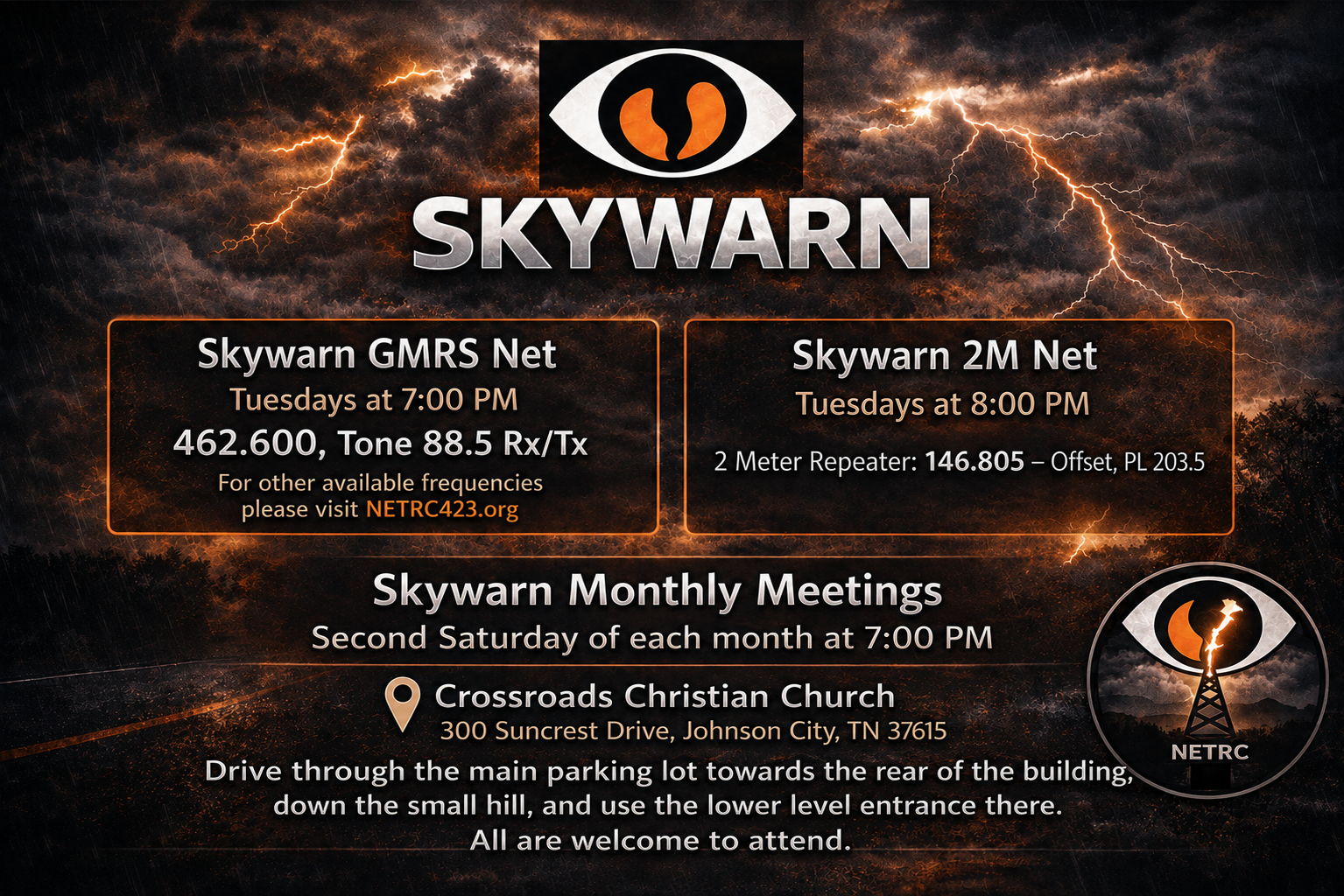 SKYWARN Weekly GMRS &amp; 2 Meter