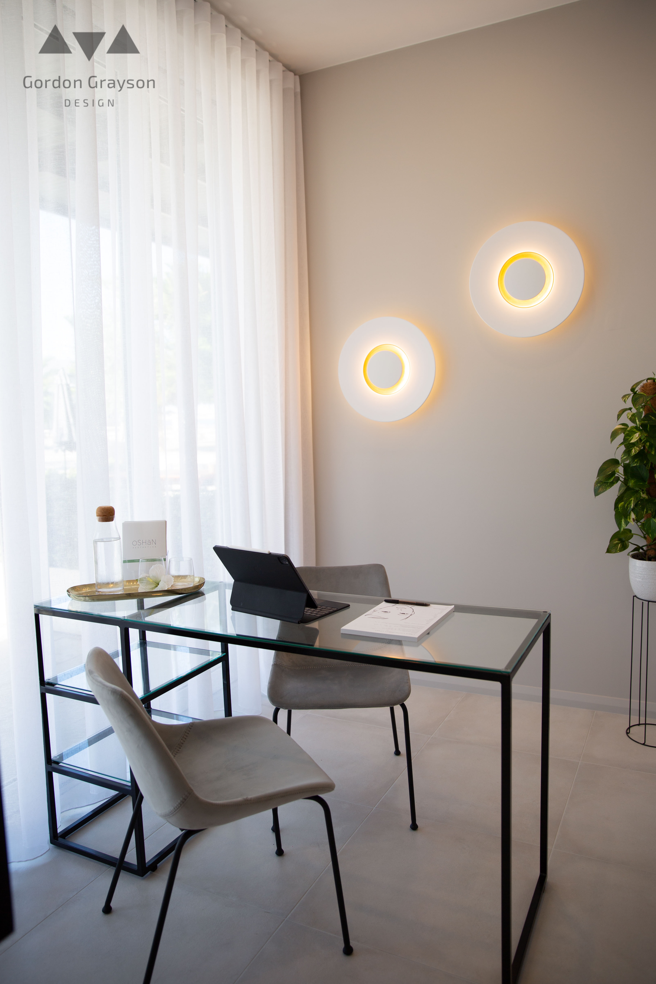 Commercial office build with modern desk space, built by local builder