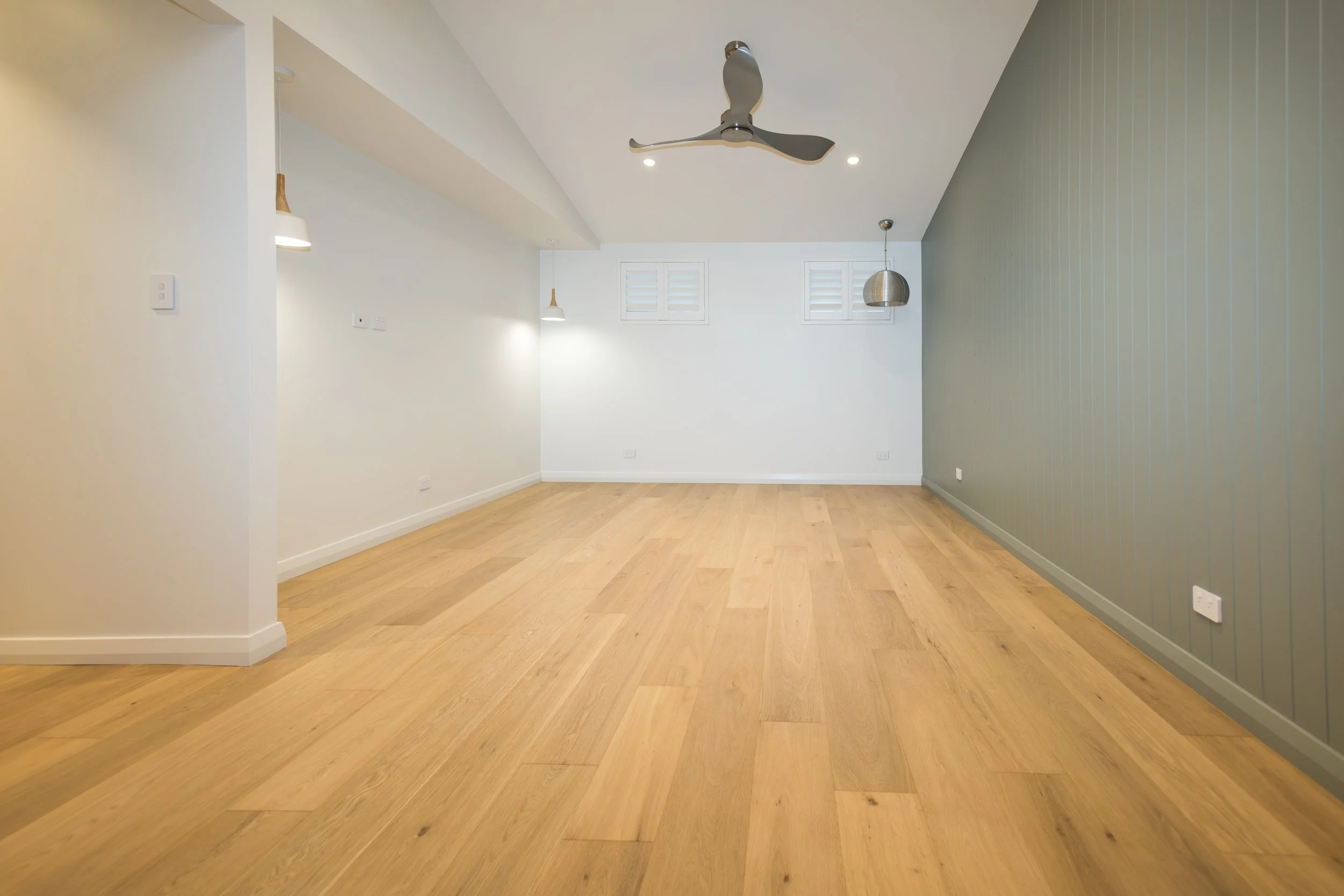 Wooden flooring in custom home build by local busselton builders naturaliste building co