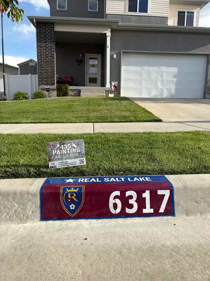 Another great day! #realsaltlake #utahjazz #utahmammoth #435painting #curbpainting