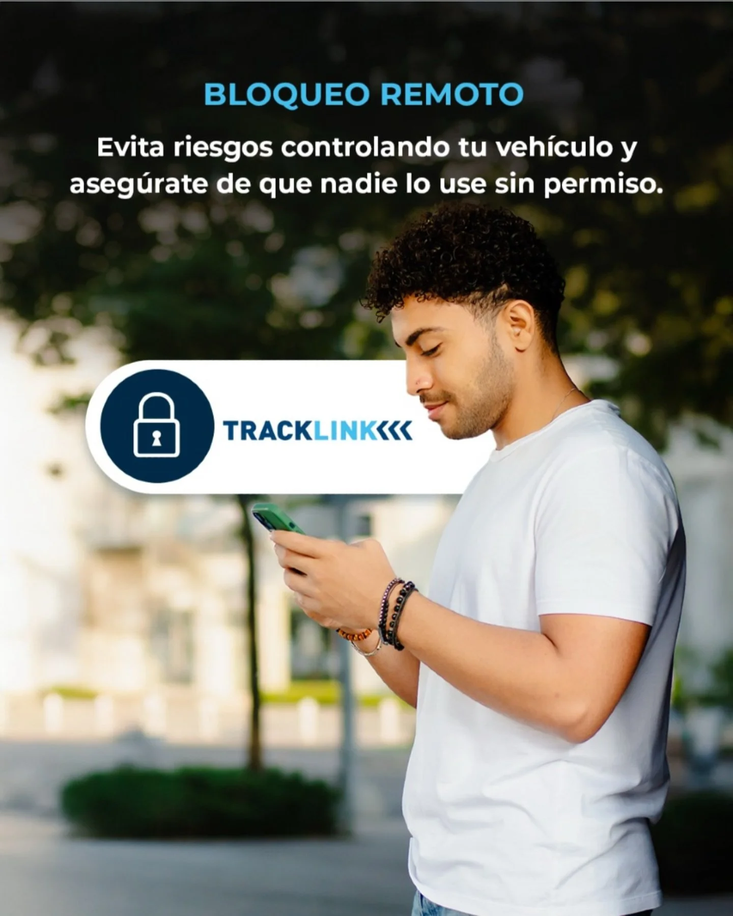 &iexcl;El control siempre en tus manos! 📱 Con Tracklink puedes bloquear tu veh&iacute;culo 🚗 desde donde est&eacute;s 🌍, directamente desde la app. Seguridad en tiempo real 🔒, est&eacute;s donde est&eacute;s. Tu veh&iacute;culo, siempre protegido