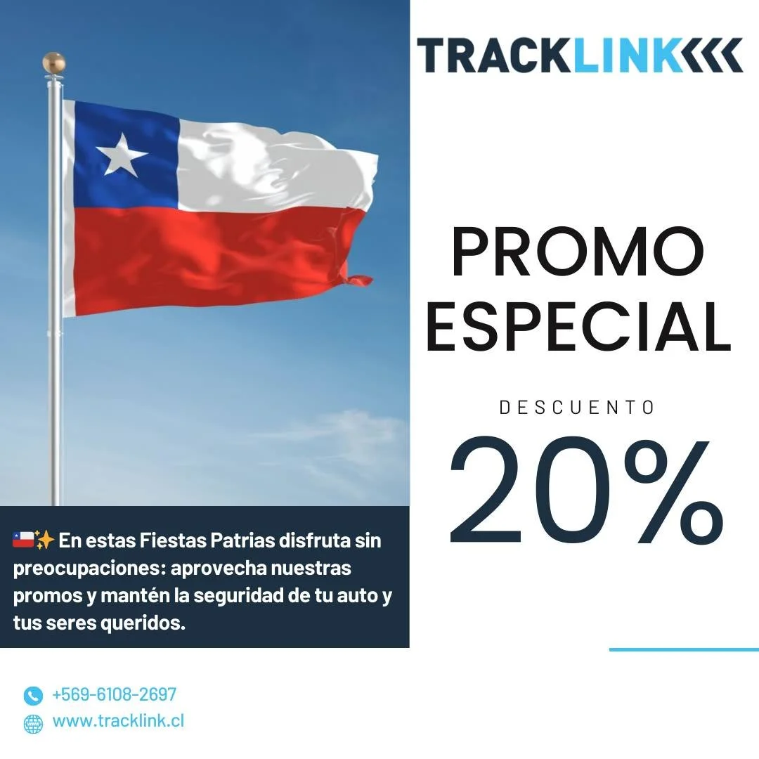 🇨🇱🎉 &iexcl;Este 18 disfruta a full y sin preocupaciones!
Con las promos de septiembre de TrackLink, tu auto y tus seres queridos estar&aacute;n siempre protegidos.

🚘✨ Seguridad que te acompa&ntilde;a en cada celebraci&oacute;n. #tracklink #18seg