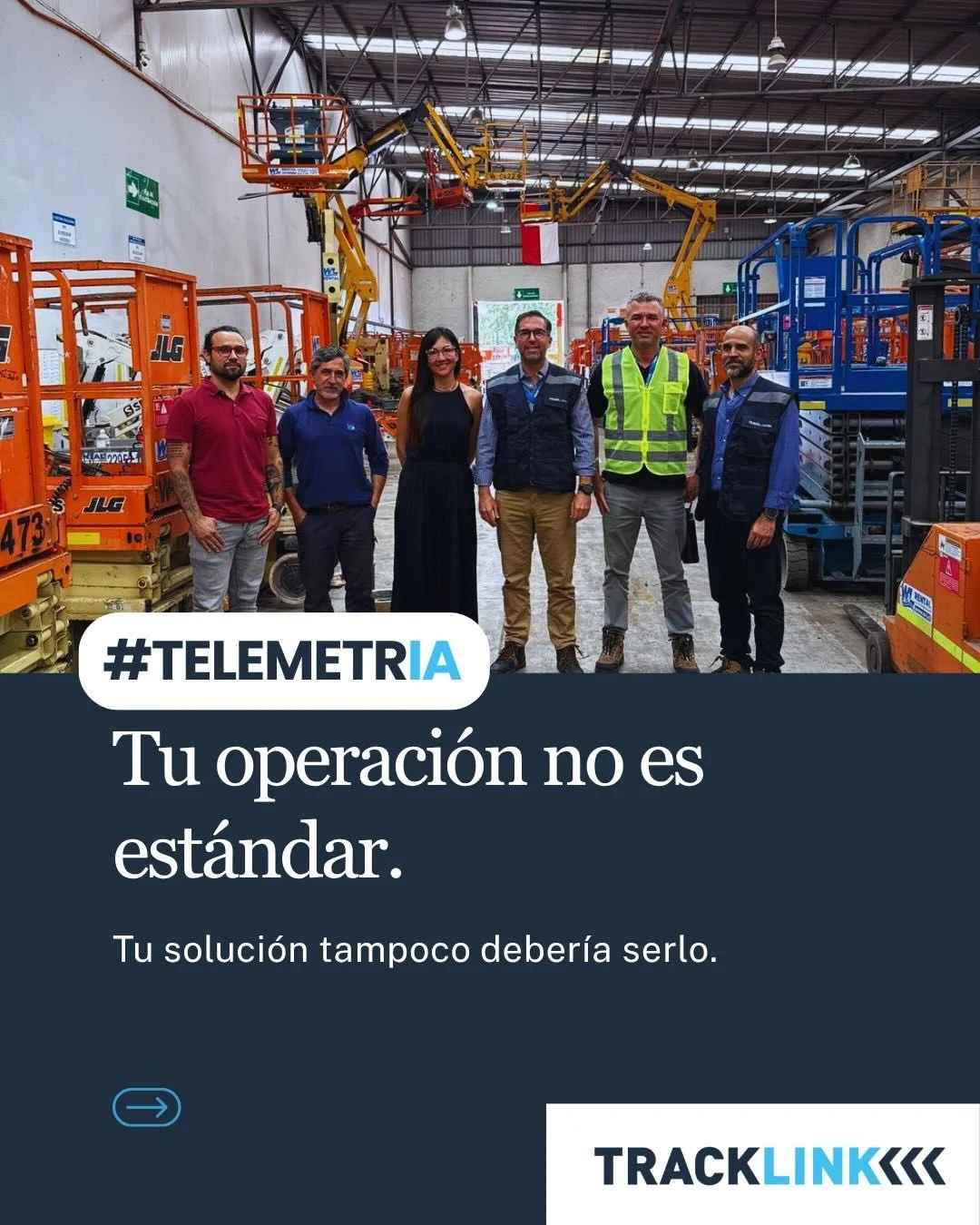 Tu operaci&oacute;n no es est&aacute;ndar.
Tu soluci&oacute;n tampoco deber&iacute;a serlo.

En Tracklink Chile no trabajamos con f&oacute;rmulas gen&eacute;ricas. Vamos a terreno, entendemos tu operaci&oacute;n y adaptamos nuestras soluciones a lo q