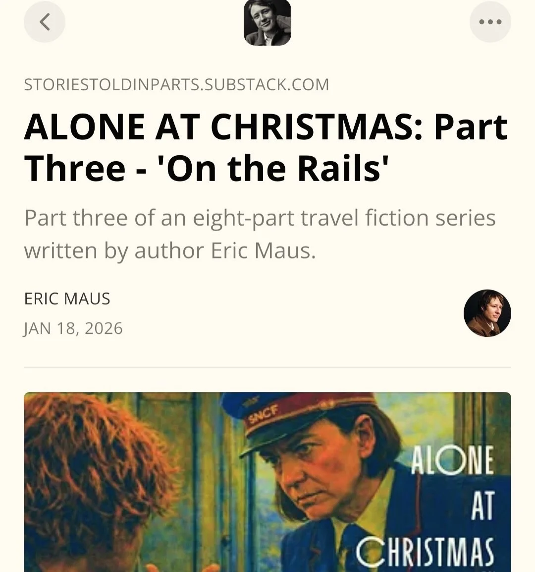 My mom said Part 3 has the best cliffhanger yet. Is she right? You tell me. Link to my substack in my bio.