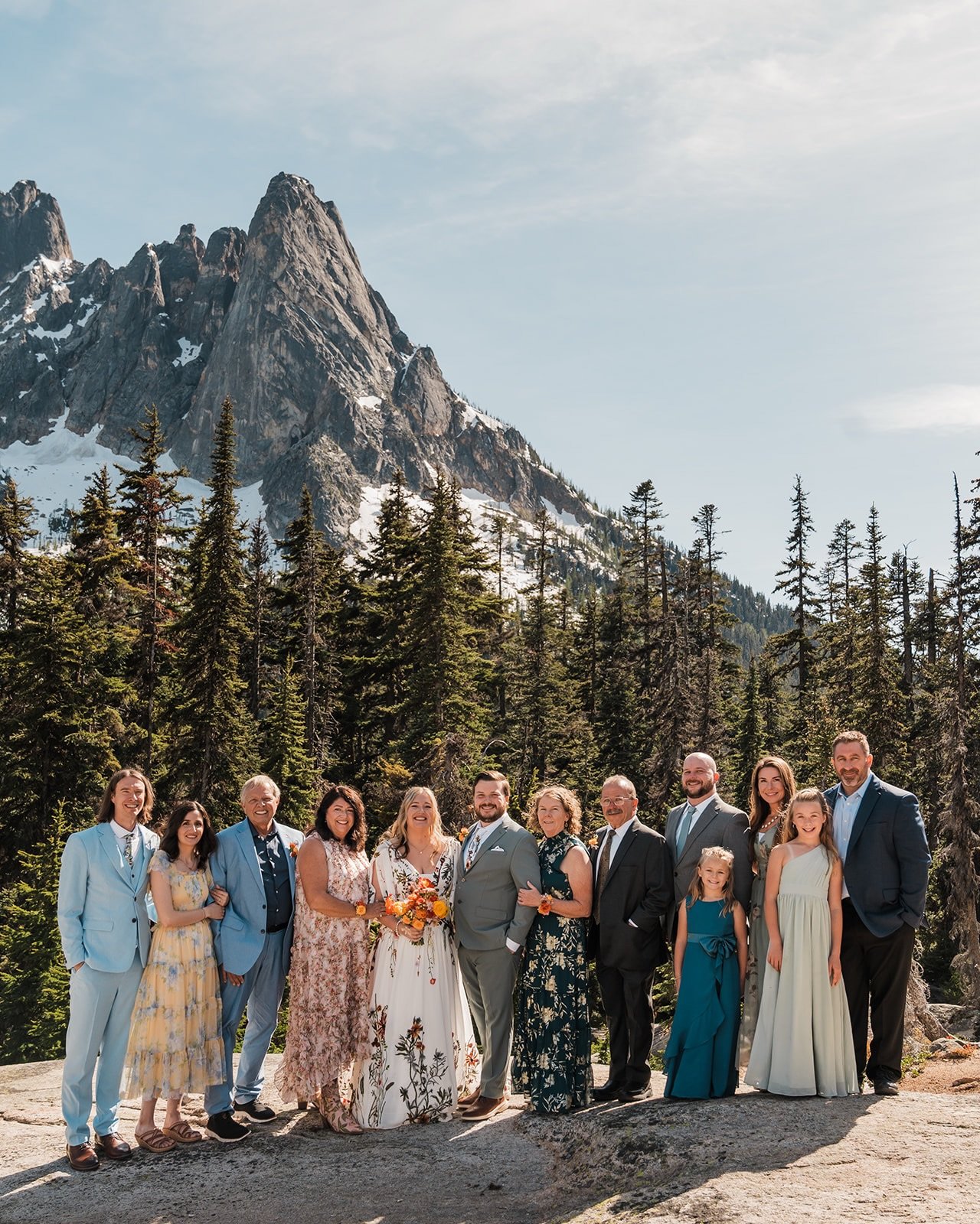 Get married in the mountains! How fun is this adventure elopement, care of @betweenthepine ?! And how gorgeous is this wedding dress?! 🤍

  Pick up flowers and take them with you wherever you decide to go. Specializing in outdoor events statewide, w