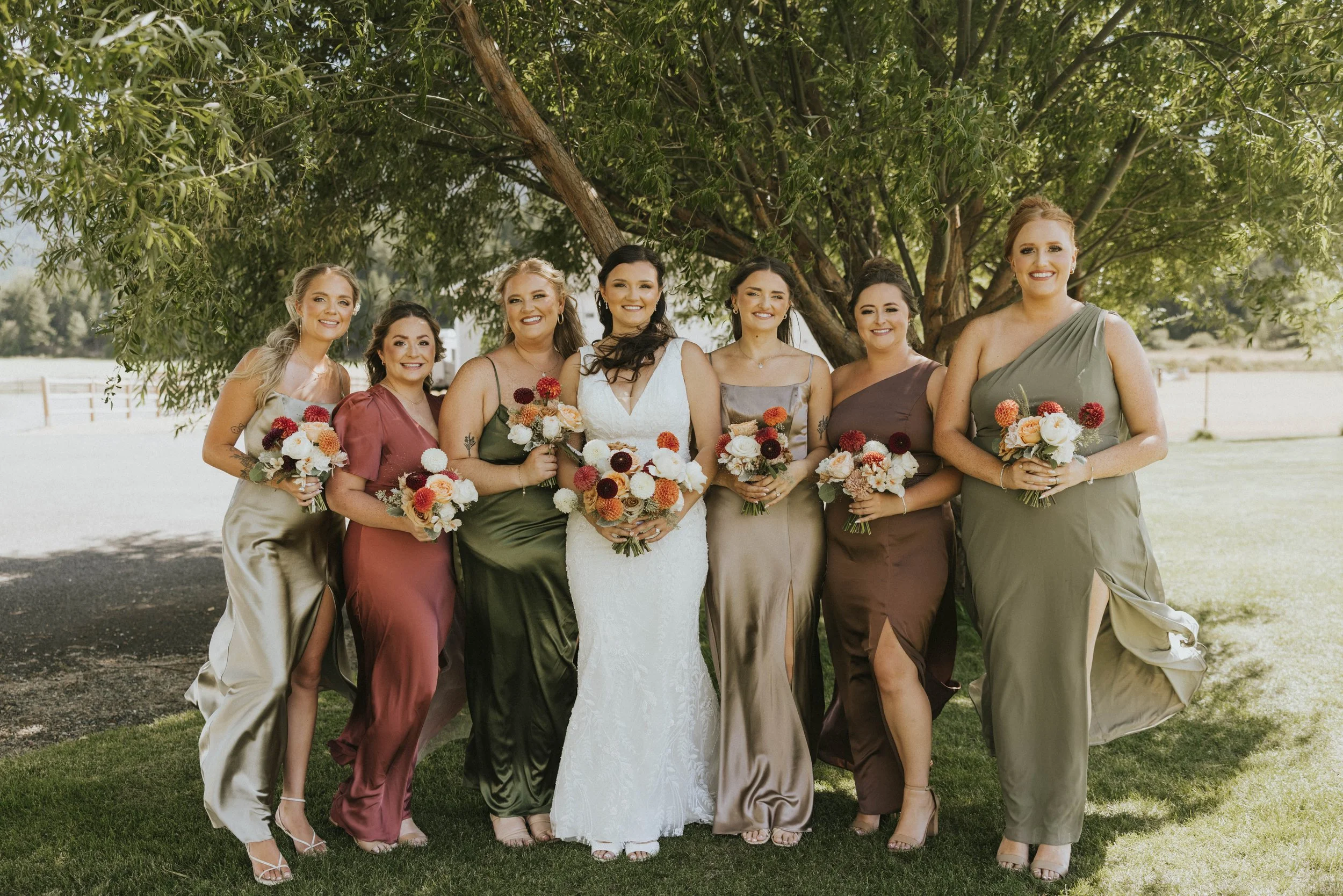 Bridal party bouquets