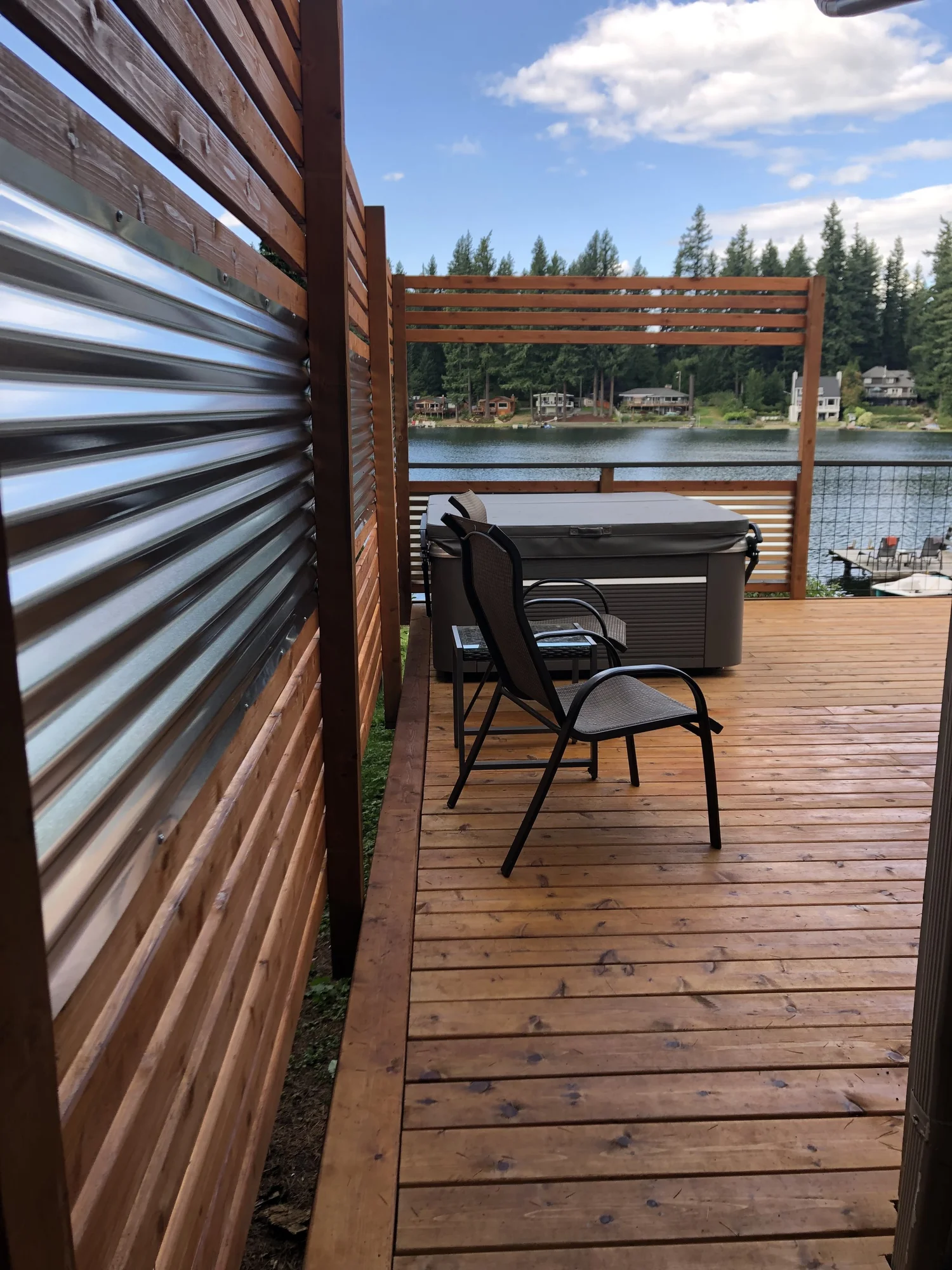 Lake Retreat Haven, cedar deck with lake view