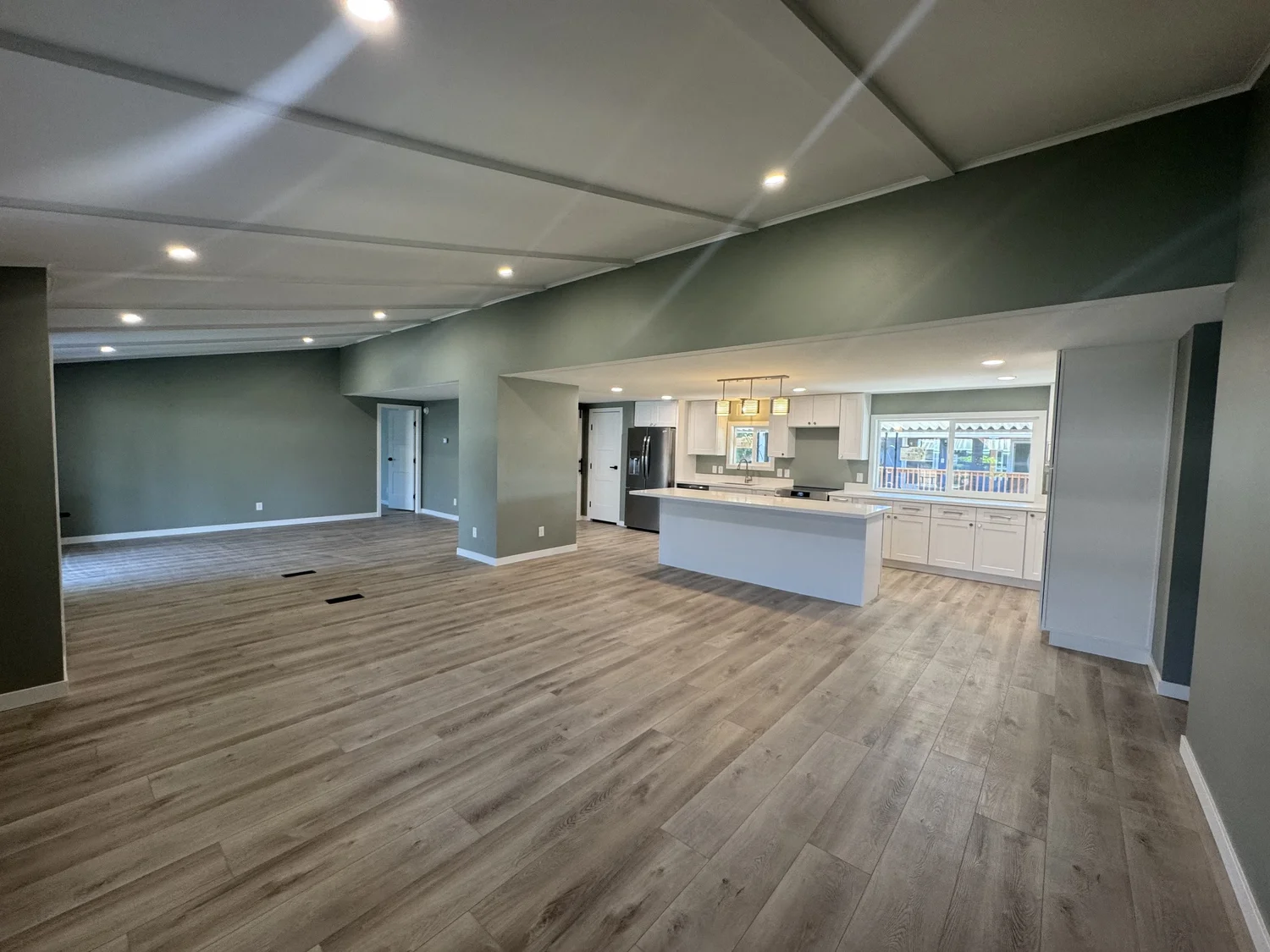 Auburn river remodel, renovated living space