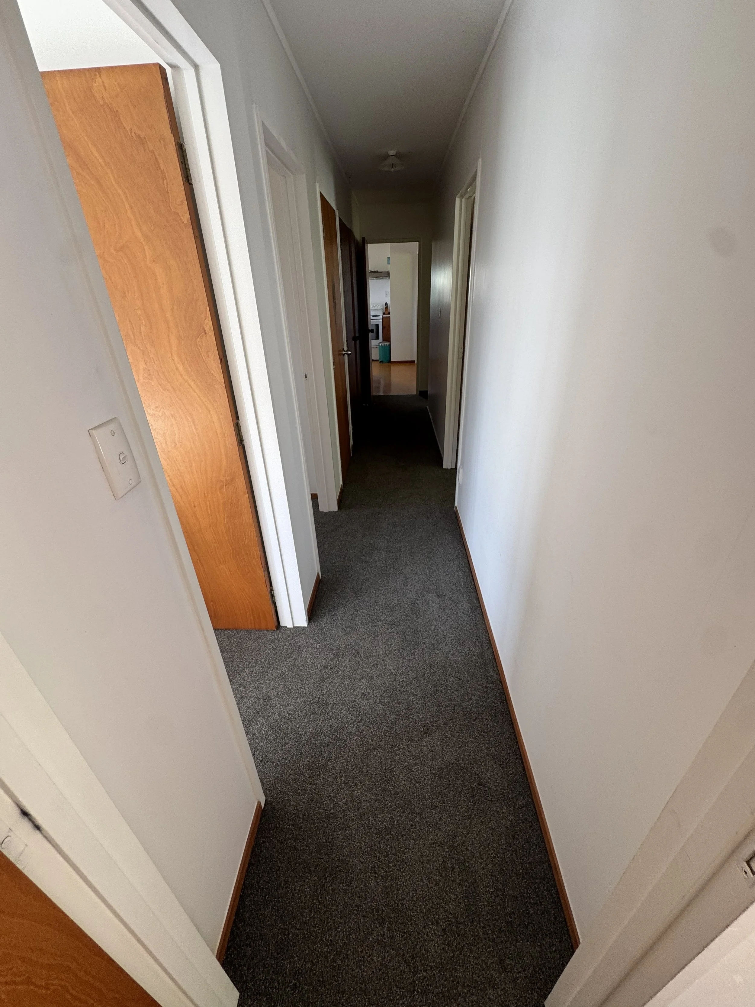 Upstairs hallway looking towards kitchen