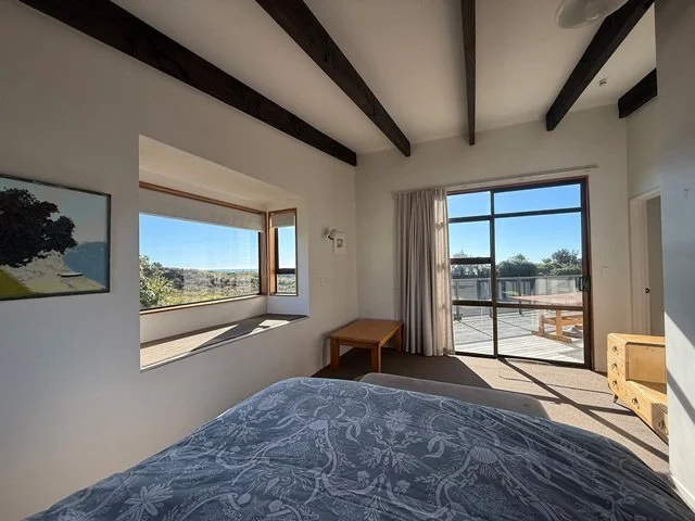 Upstairs Master King room with balcony access