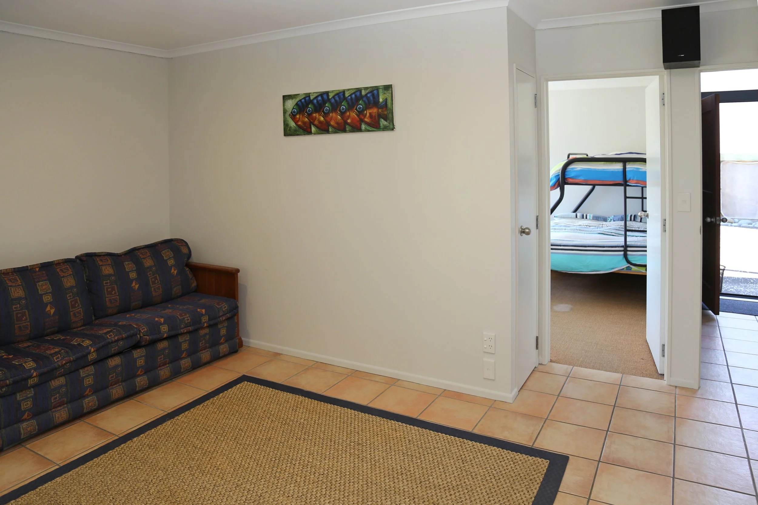 Downstairs lounge- sofa bed area