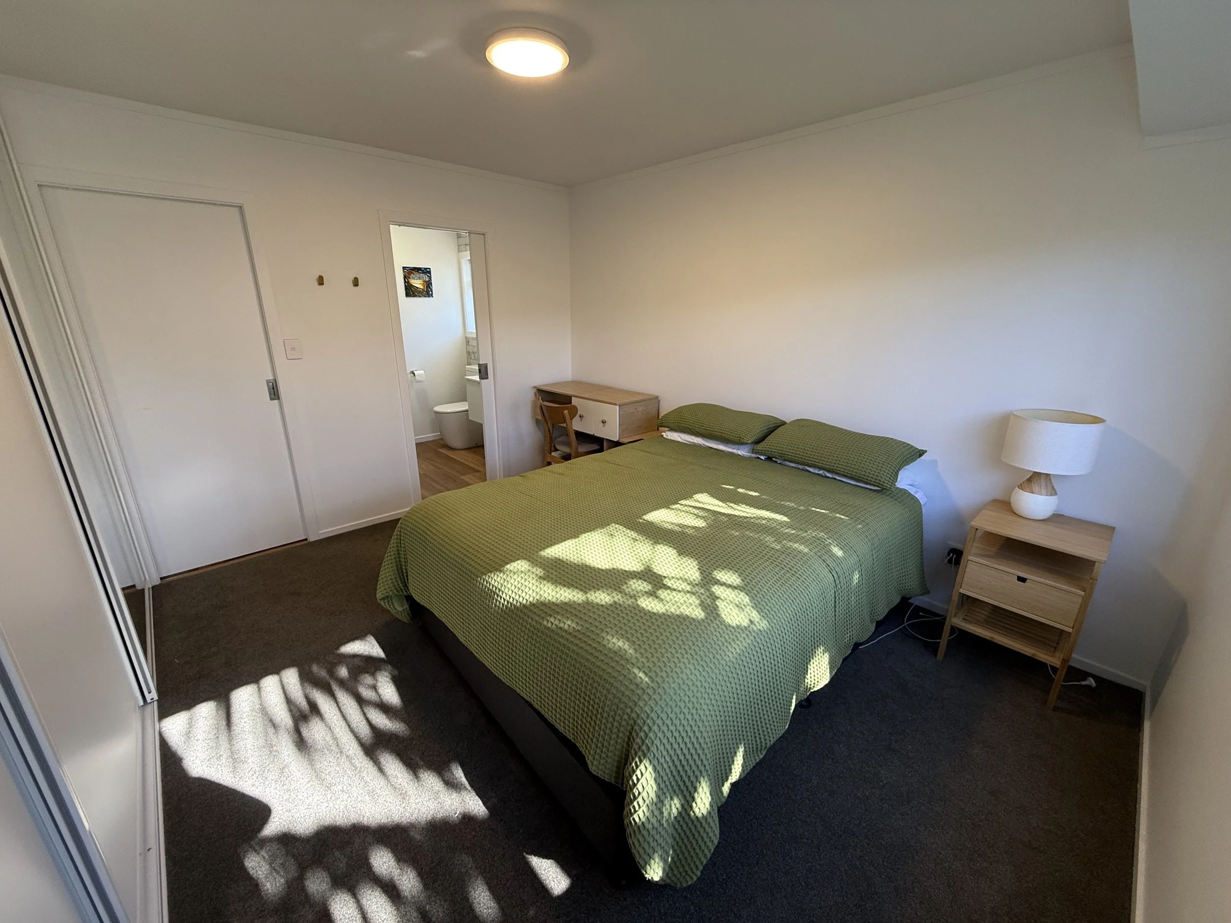 Downstairs queen with access to bathroom