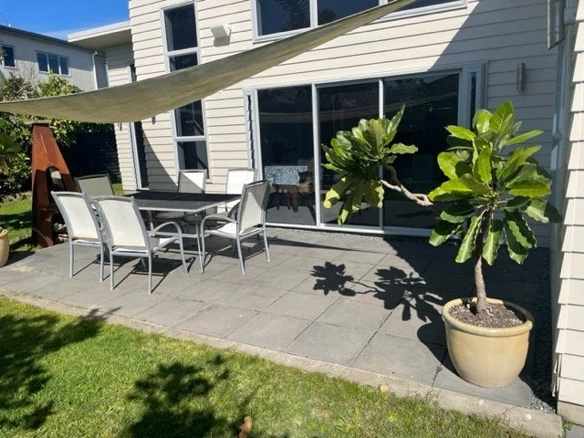 outdoor entertainment area