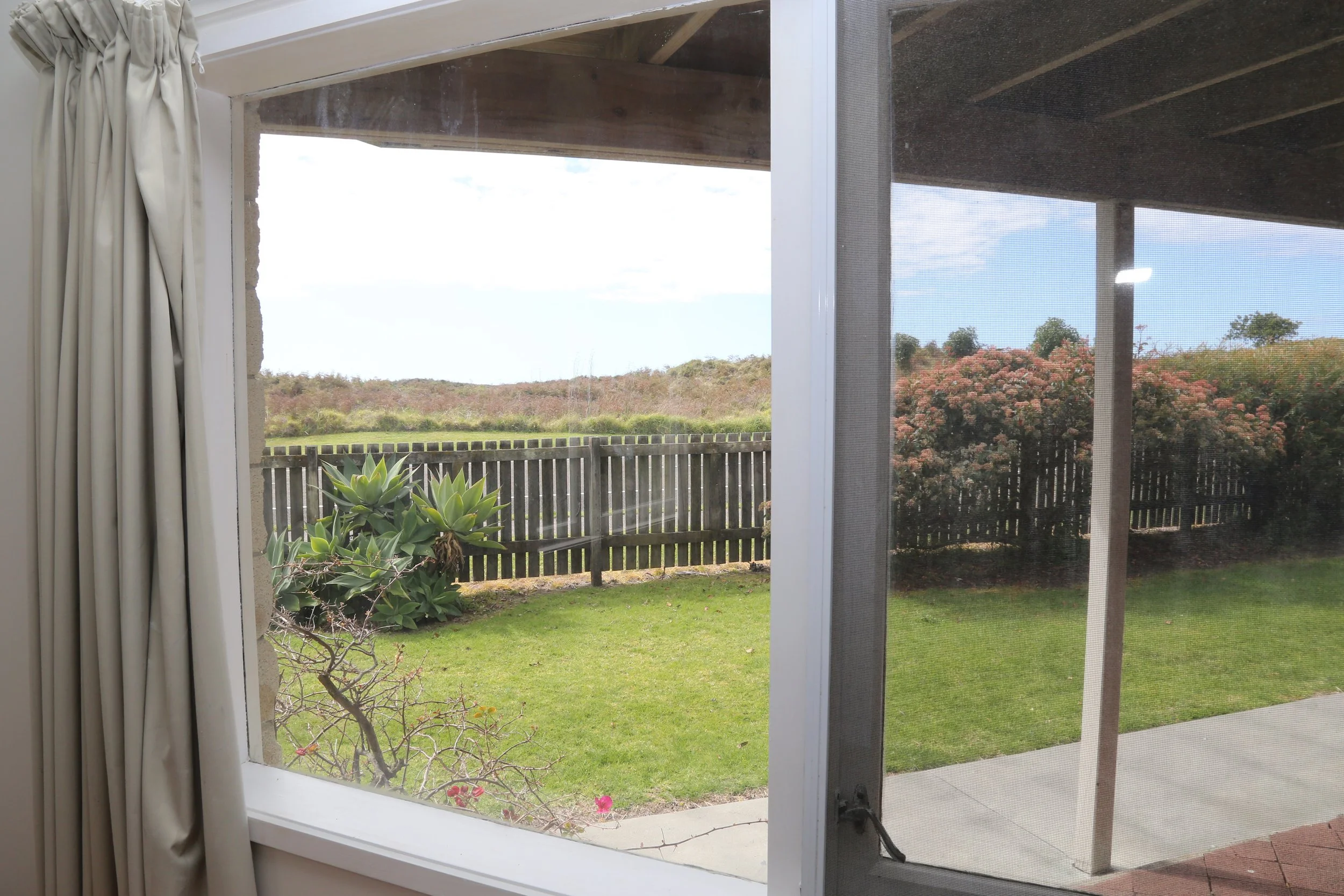 view from downstairs king bedroom