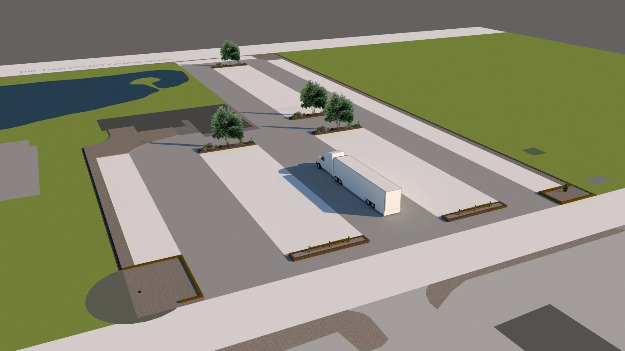 GPR PARKING LOT LAYOUT-  perspective with plantings in rear beds .jpg