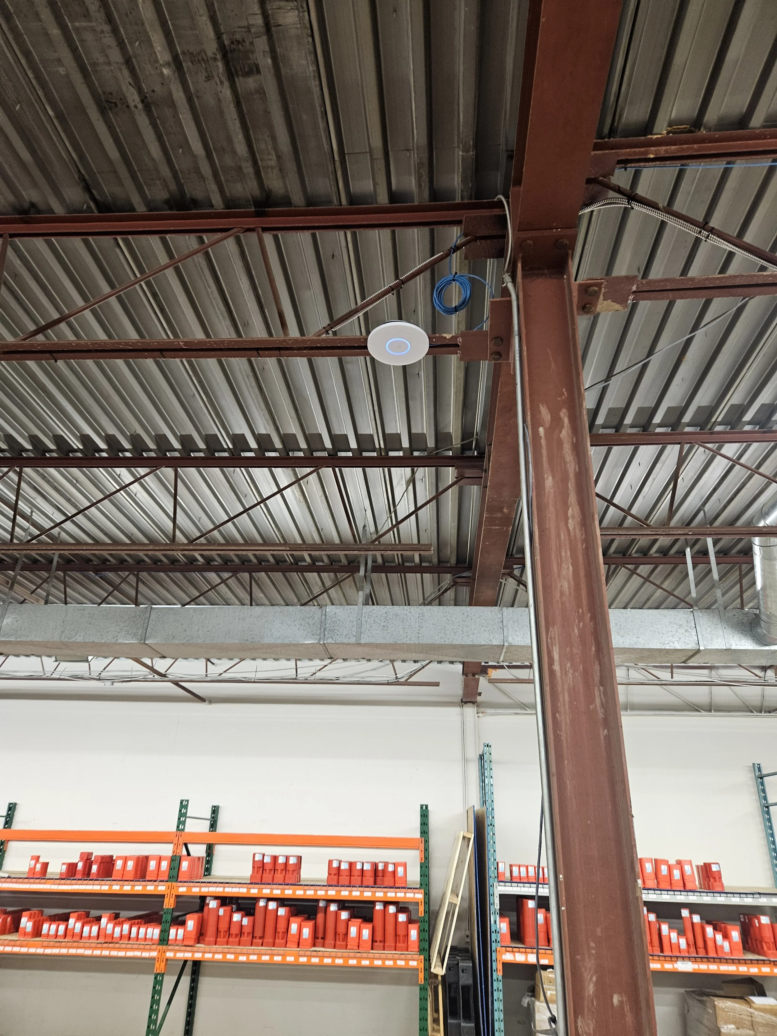 Ceiling Mounted Unifi WiFi Access Point