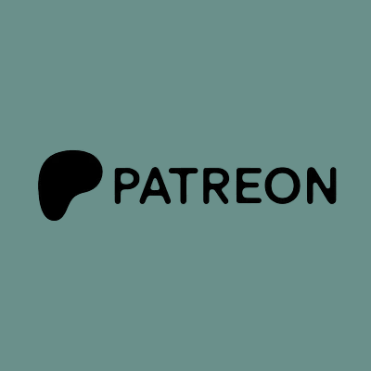 Patreon logo with a black stylized