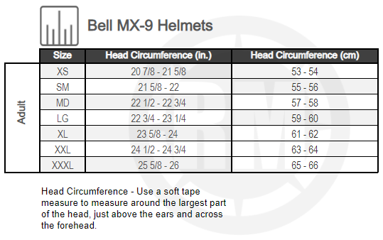 Size-Chart-Bell-MX-9-Helmets.webp