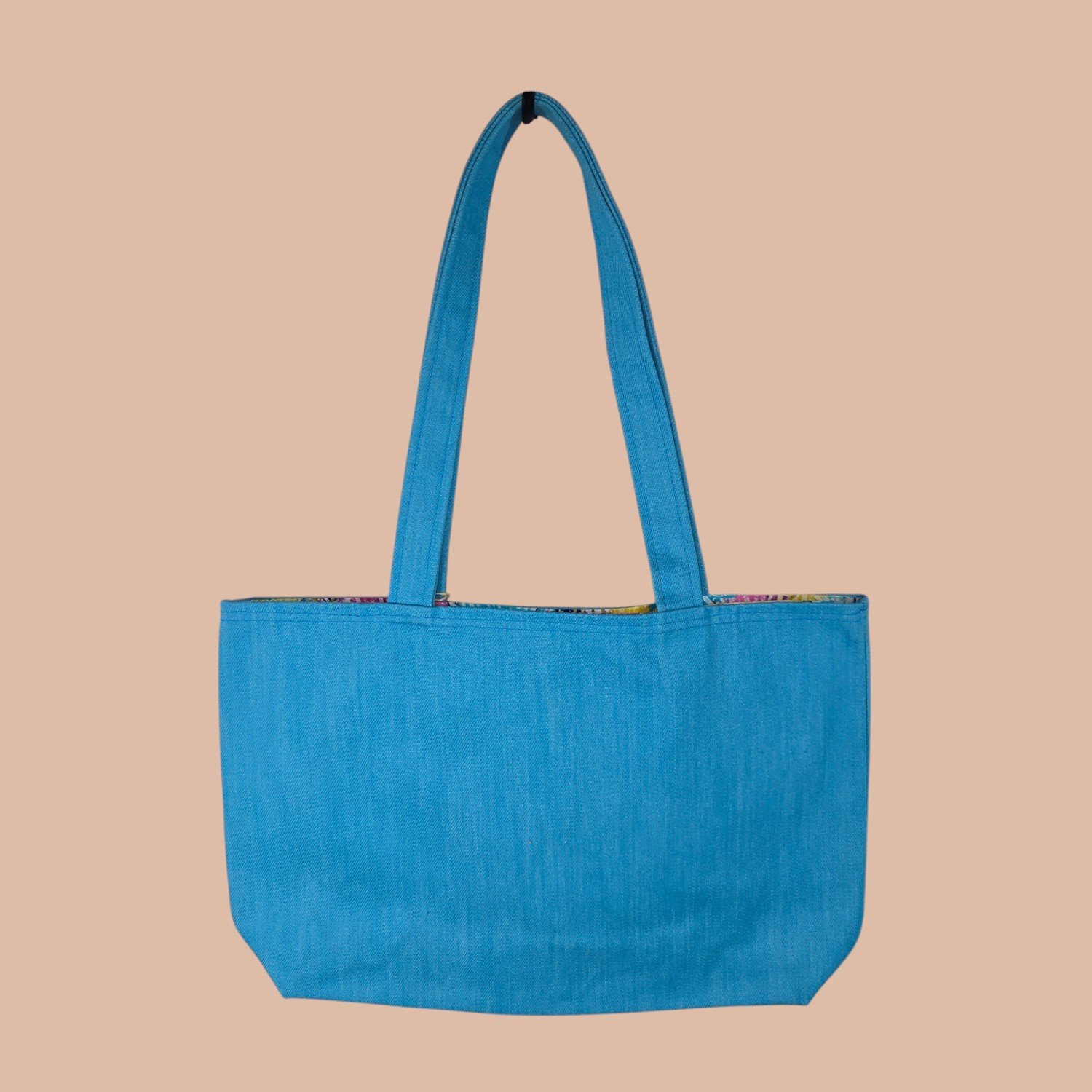 Mini Tote Purse - Turquoise Denim