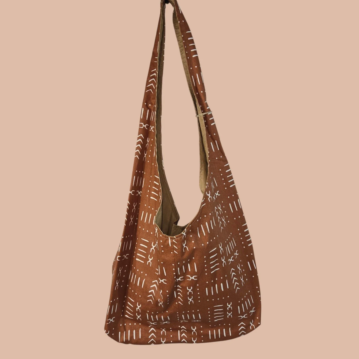 Hobo Should Bag - African Print/Brown