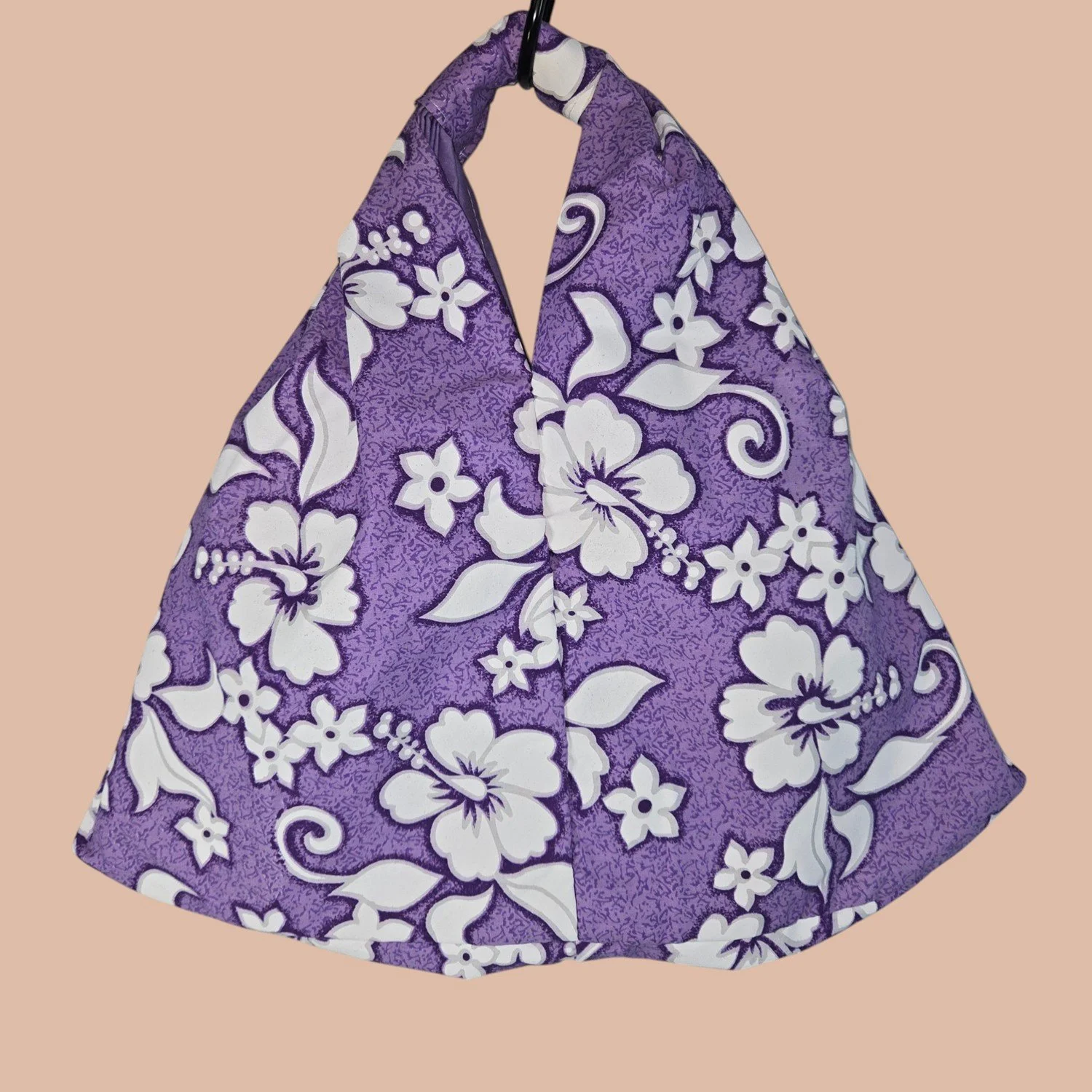 Poof Bag - Purple Island Print