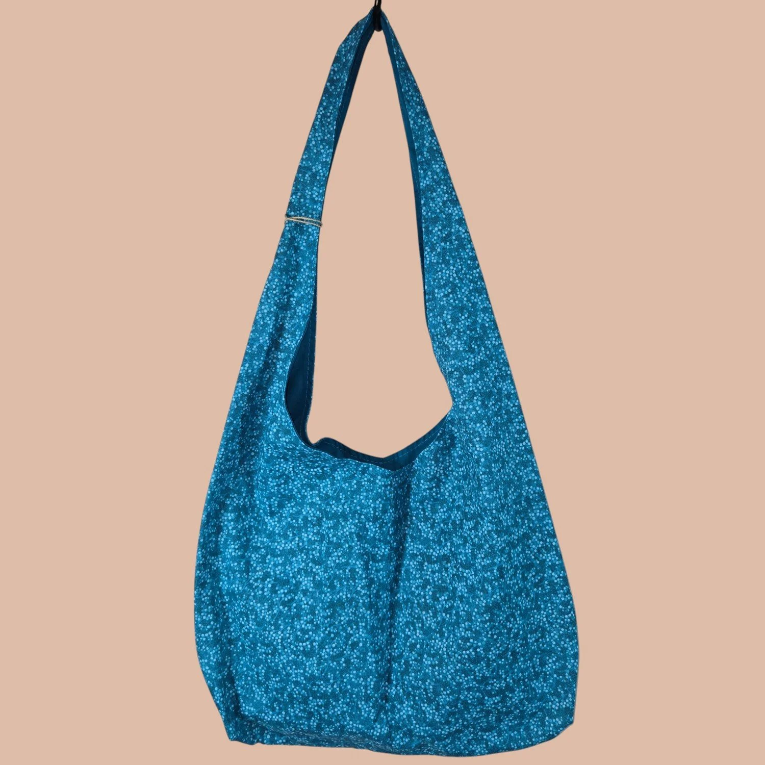 Hobo Shoulder Bag - Dotted Blue
