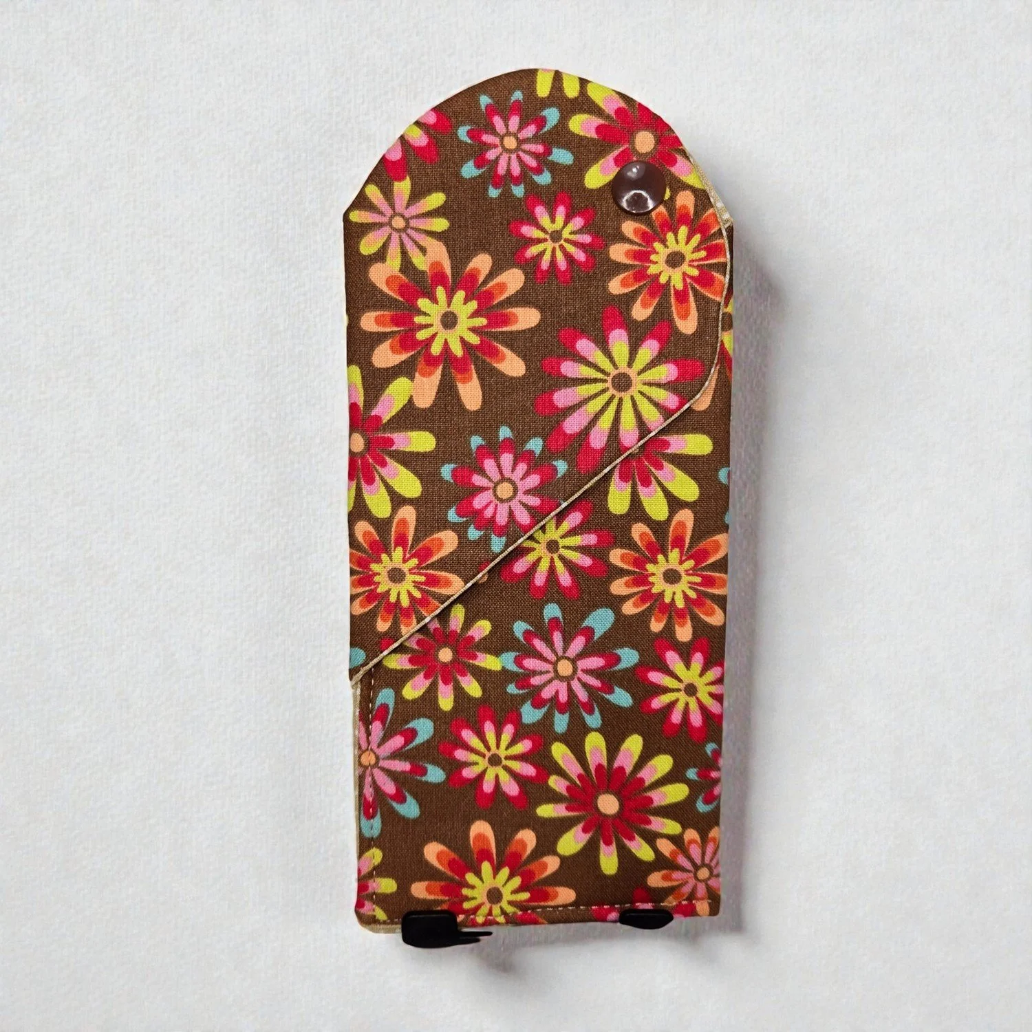 Heart Eyeglass Case - Colorful Flowers