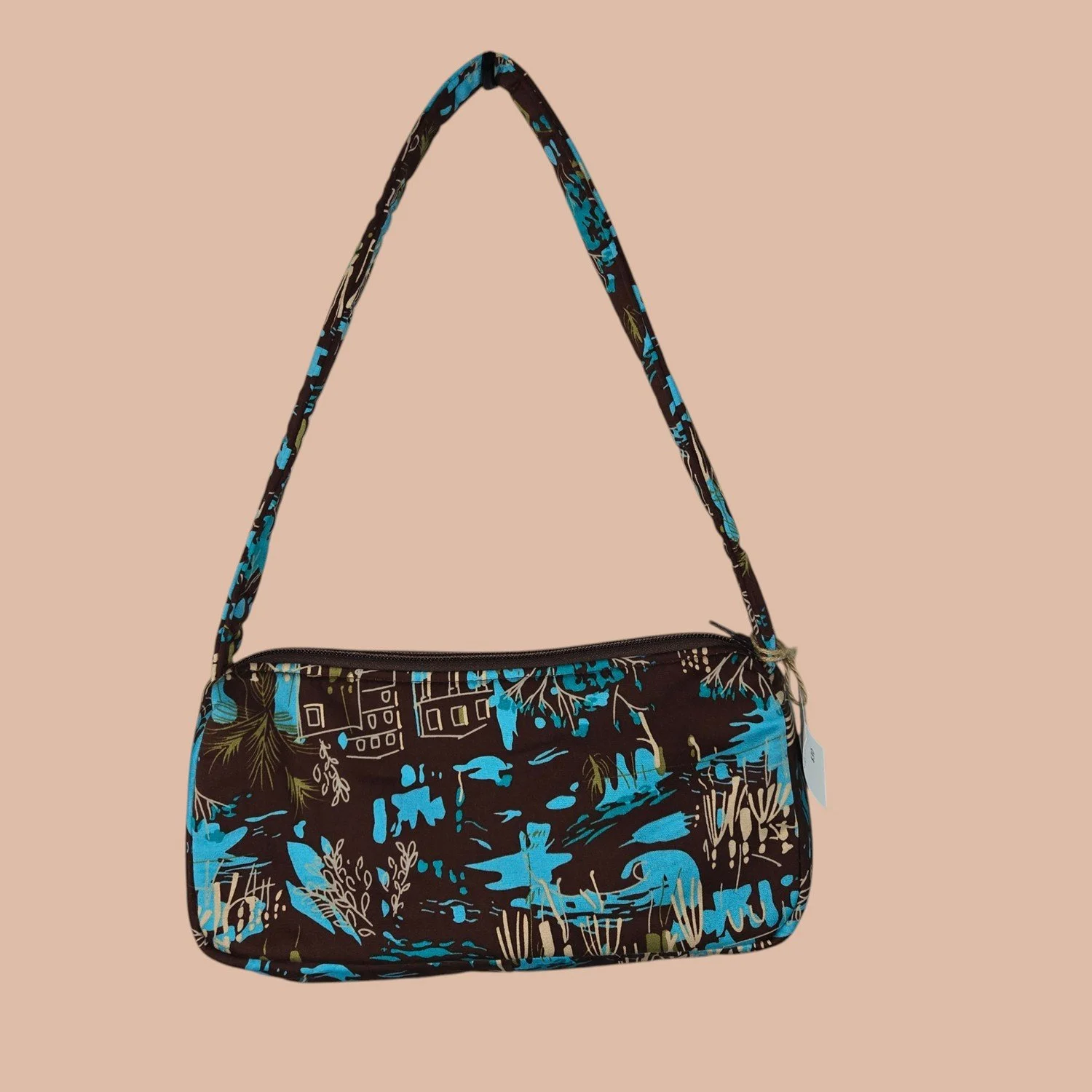 High & Tight - Brown /Turquoise Print
