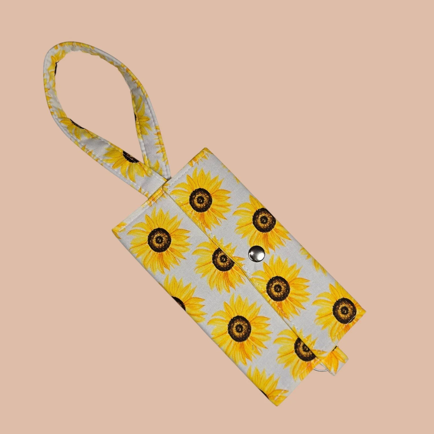 Cell Phone Wristlet - Yellow/ White Sunflower