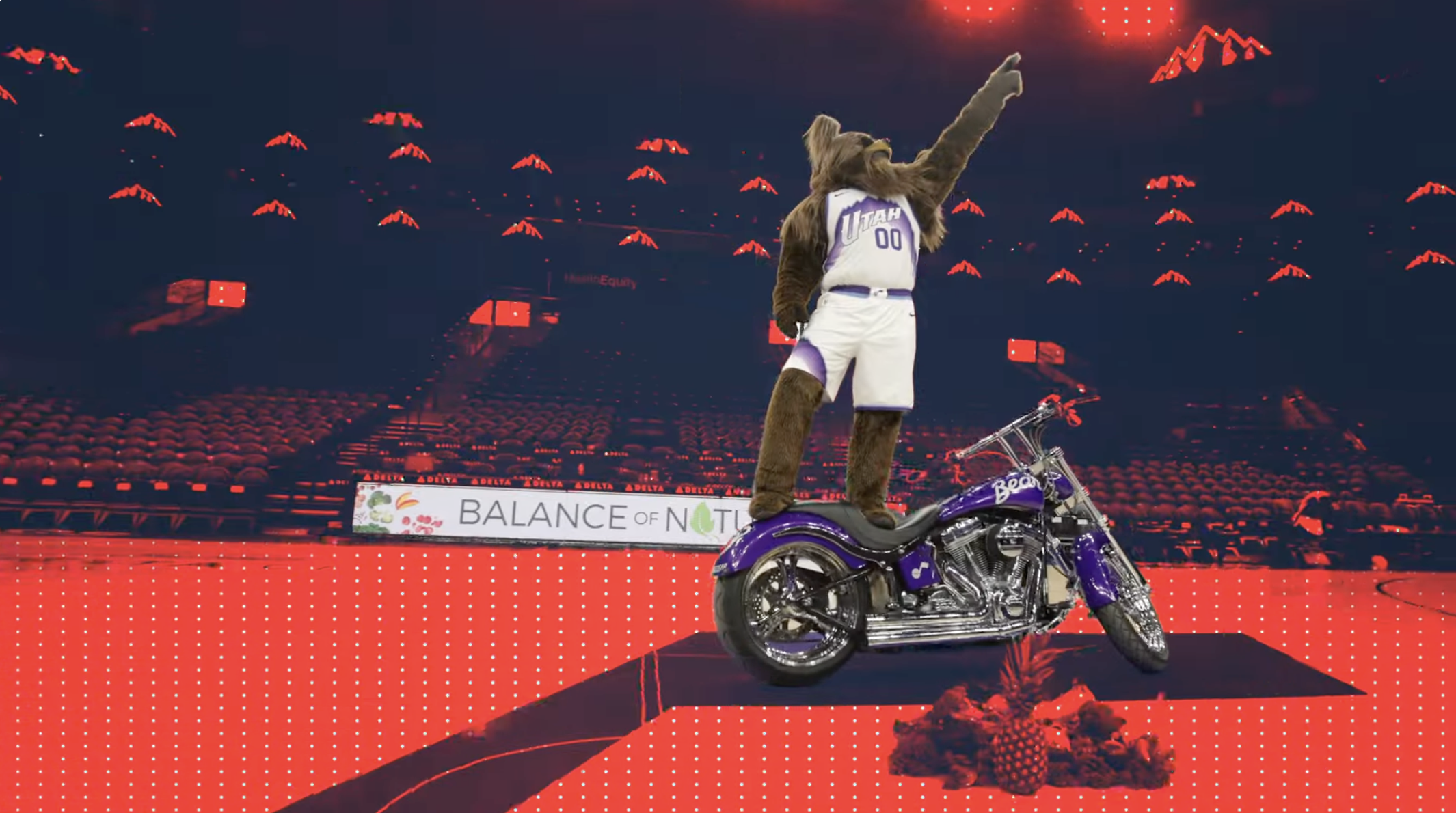 Utah Jazz partnership ad with Balance of Nature