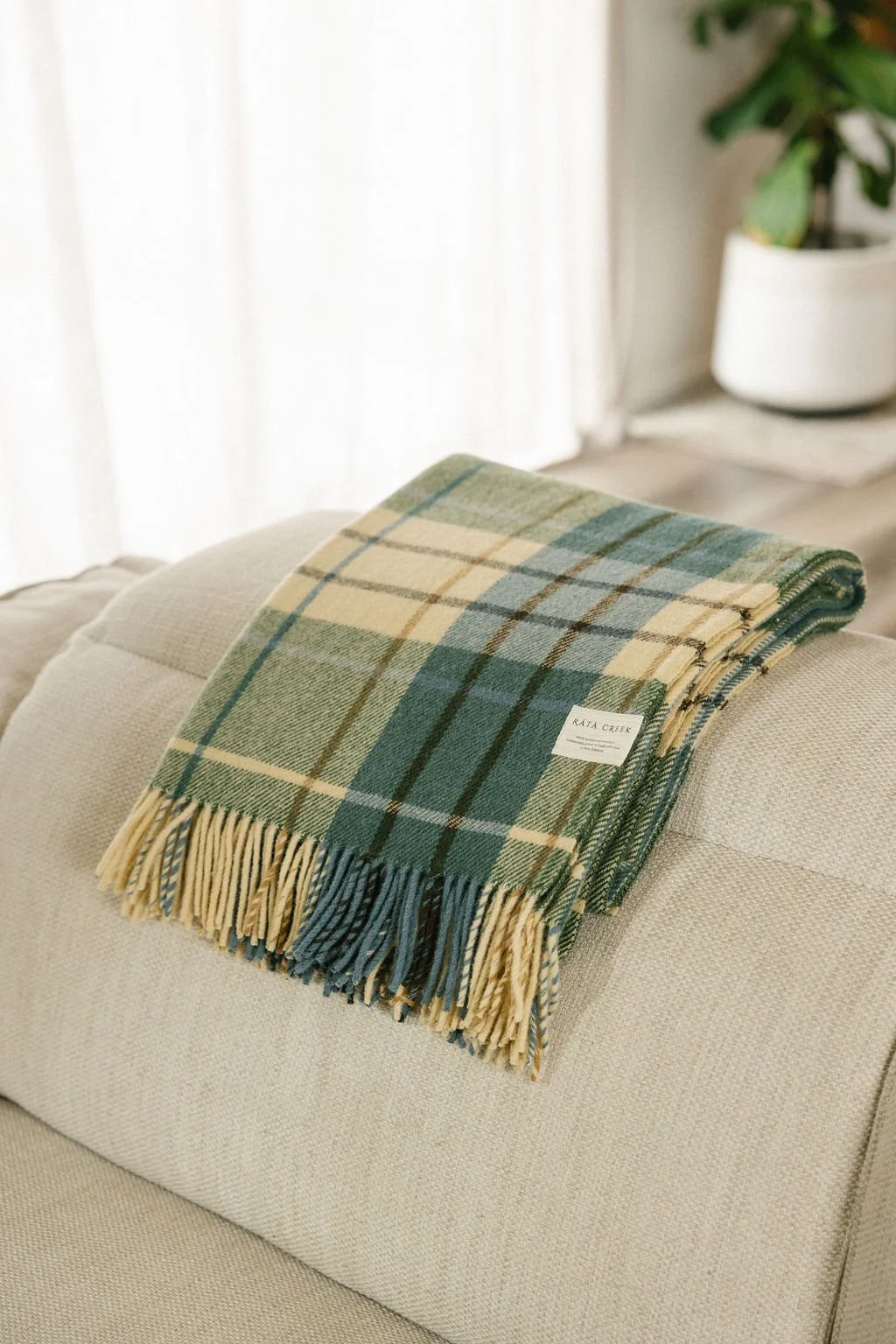 Waikato tartan 100% lambswool throw | Pre-order