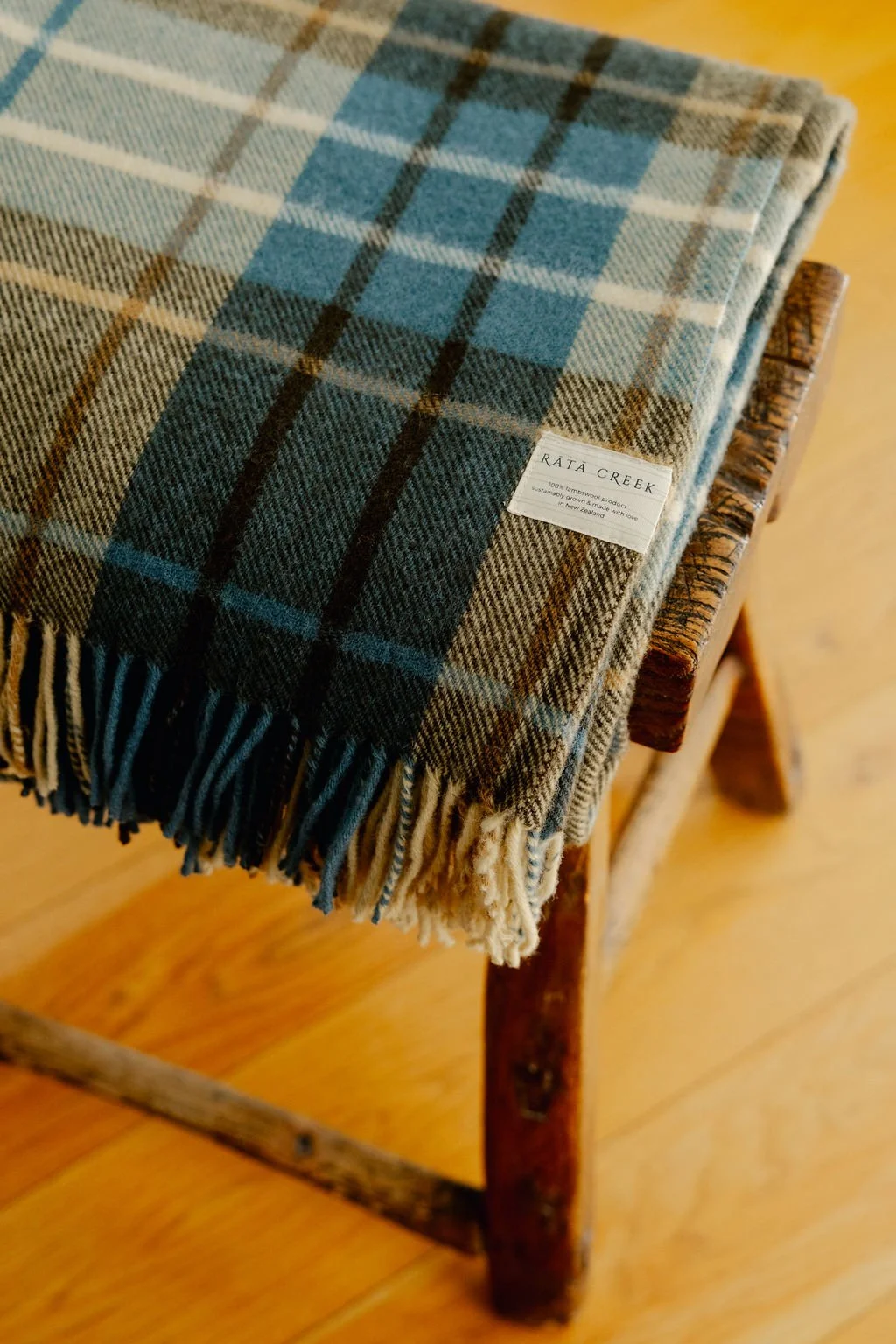 Wairarapa tartan 100% lambswool throw
