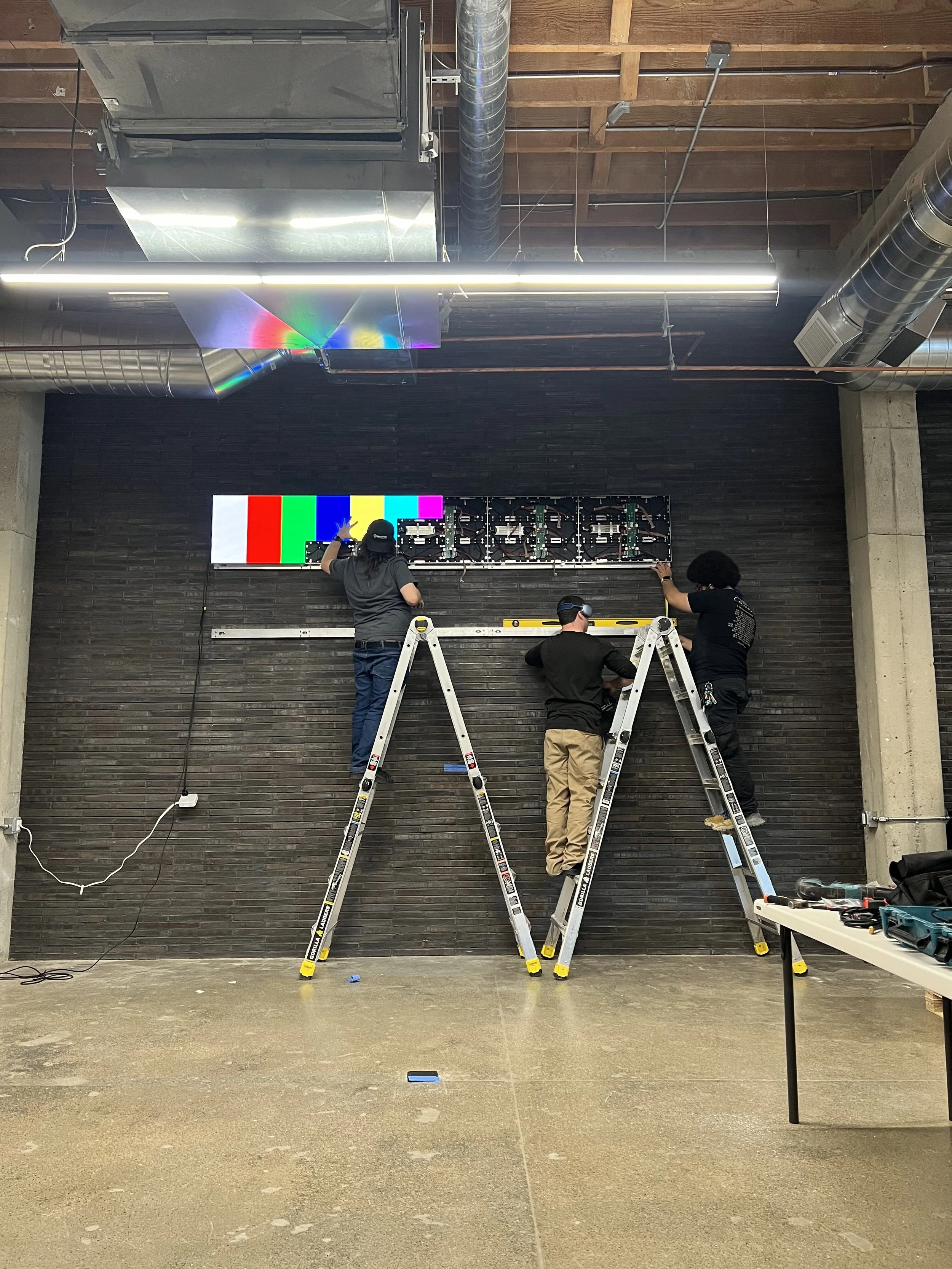 LED Wall Install // SF Tech Hub