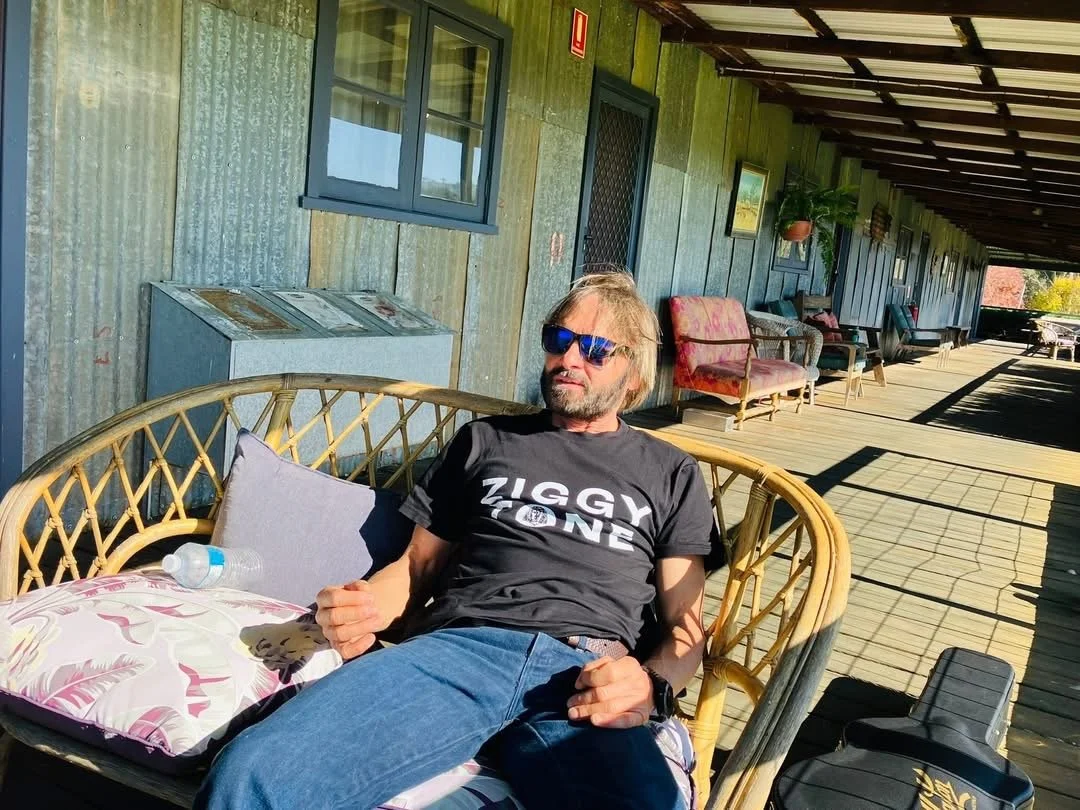 John Stokes - ’The DAG Sheep Station’ song writers retreat 2025. Writing songs with like minded creative artists and enjoying the vibe with some winter solstice.