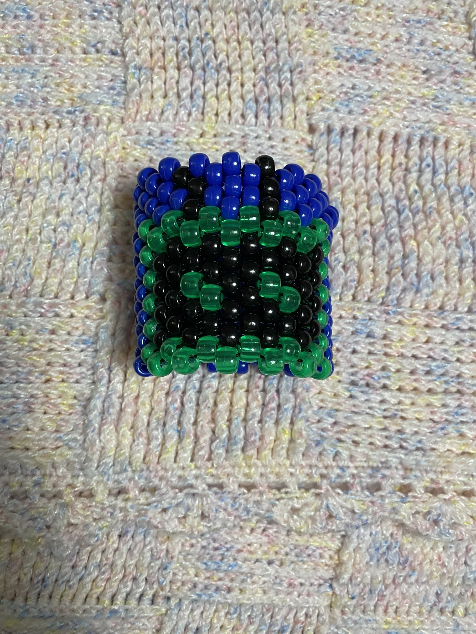 Large Multi-Stitch Vee Cuff