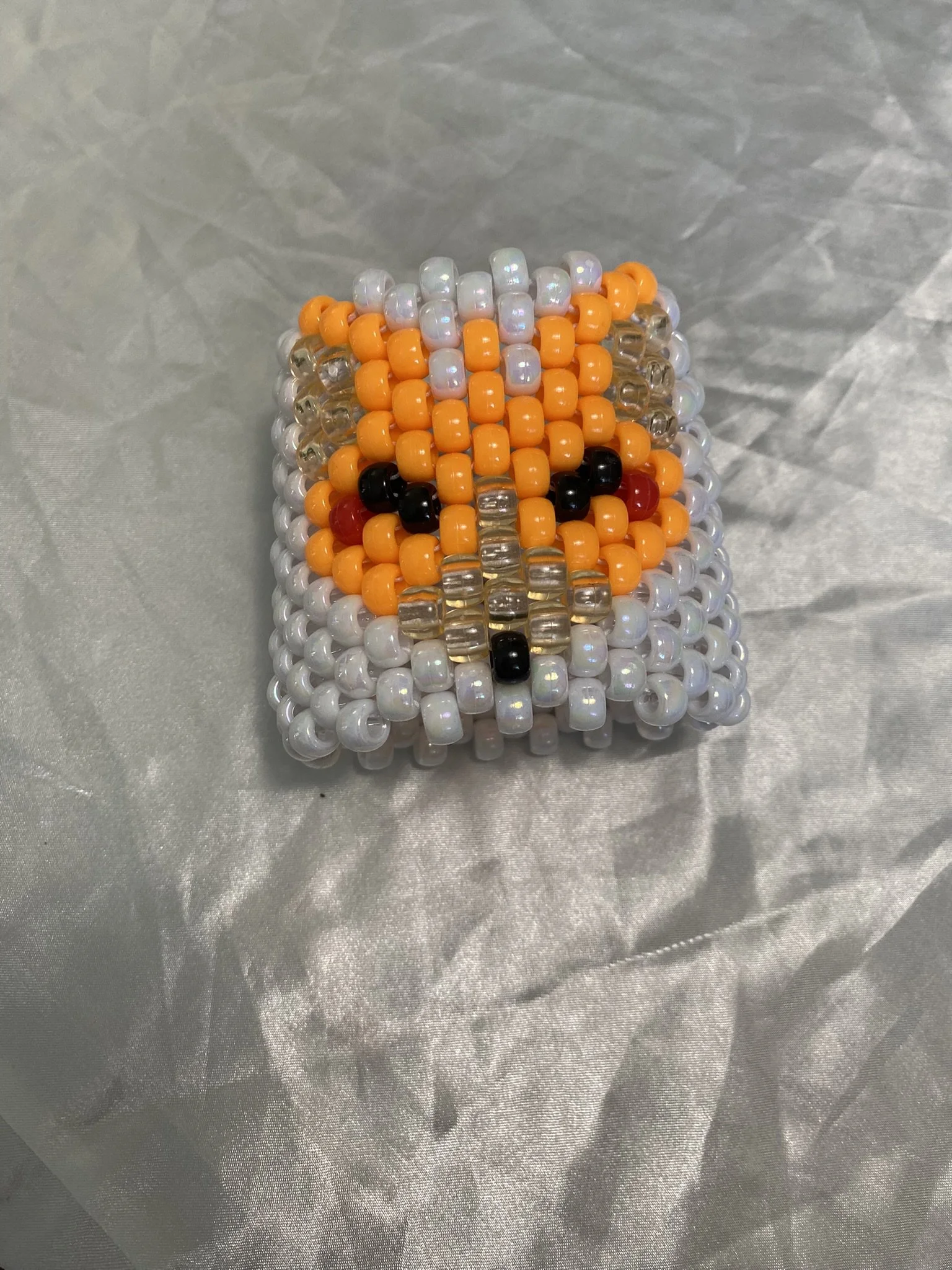 Fox Multi Stitch Cuff White