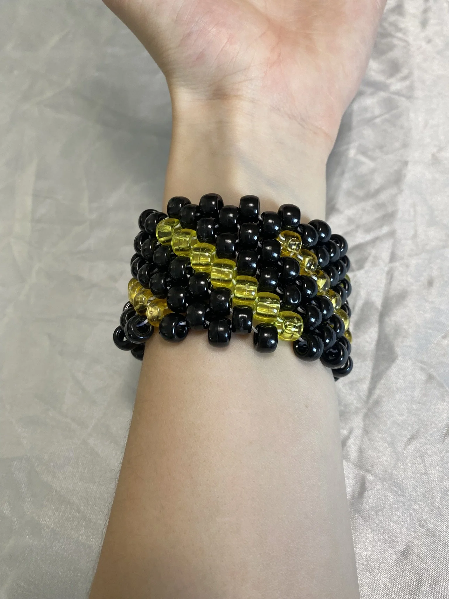 Black and Yellow Striped Cuff