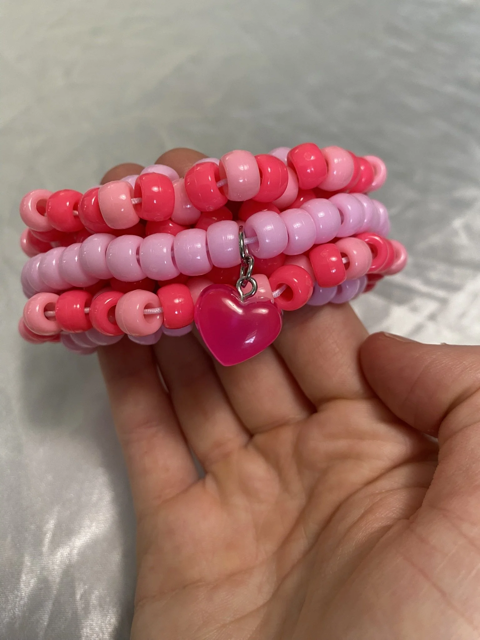 Pastel Pink Heart Mini Rotator Cuff