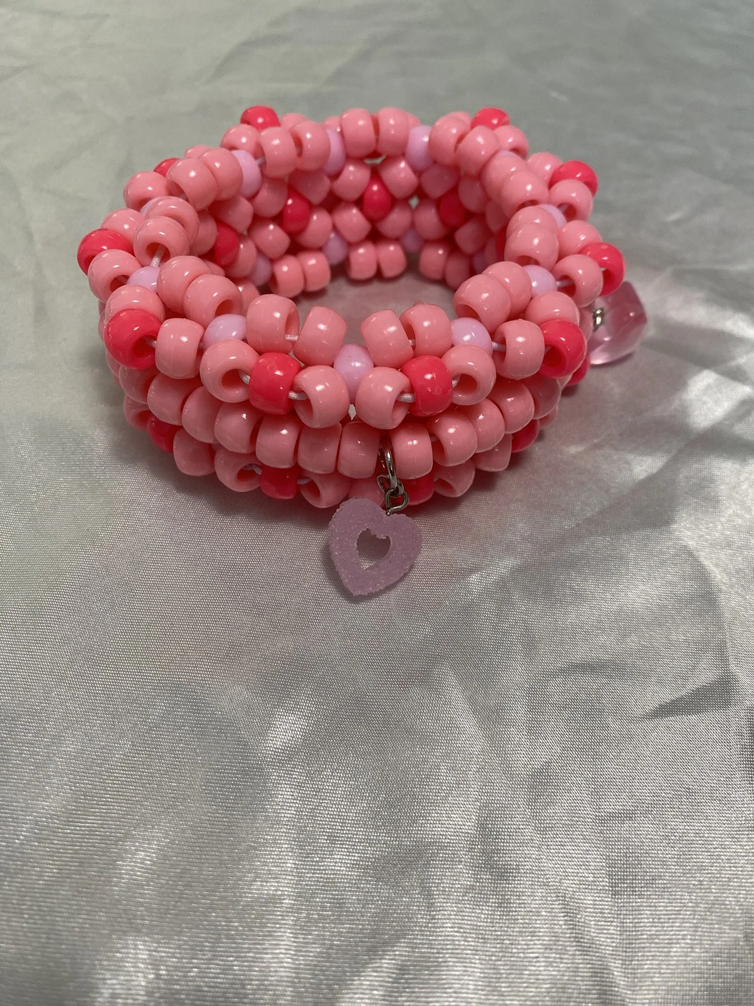 Peachy Pink Heart Mini Rotator Cuff