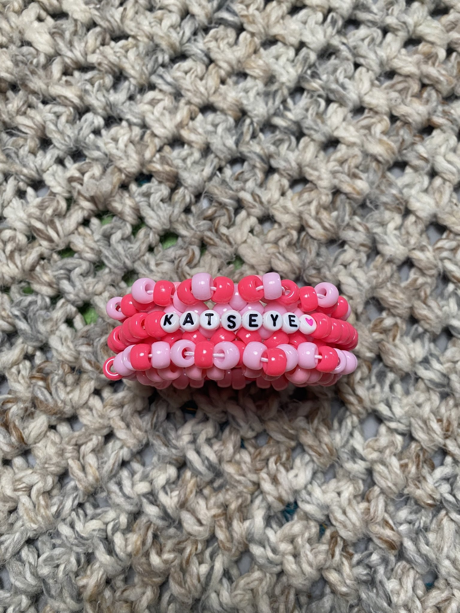 Pink Katseye Mini Kandi Rotator Cuff