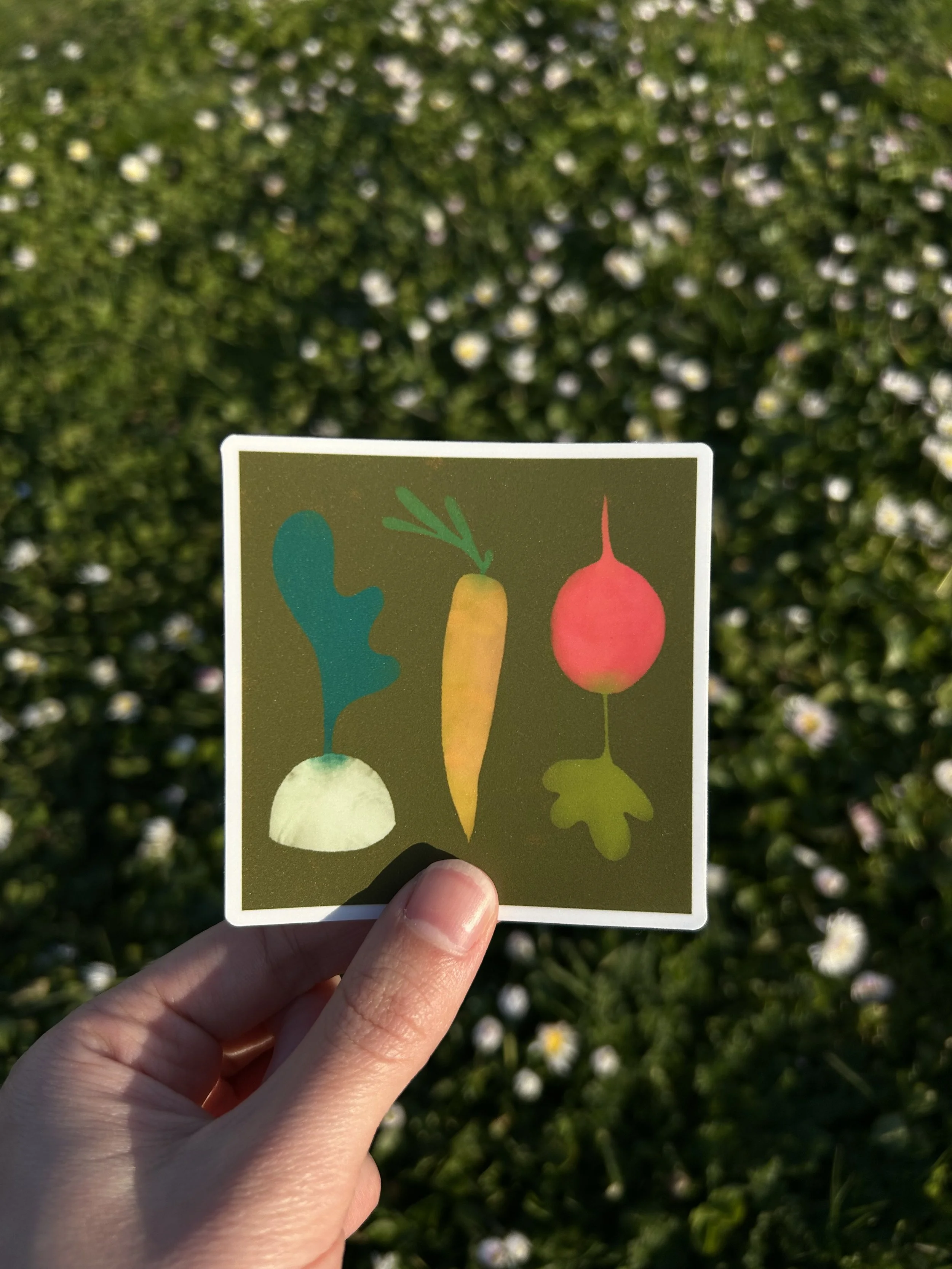 Root Veggies Stickers