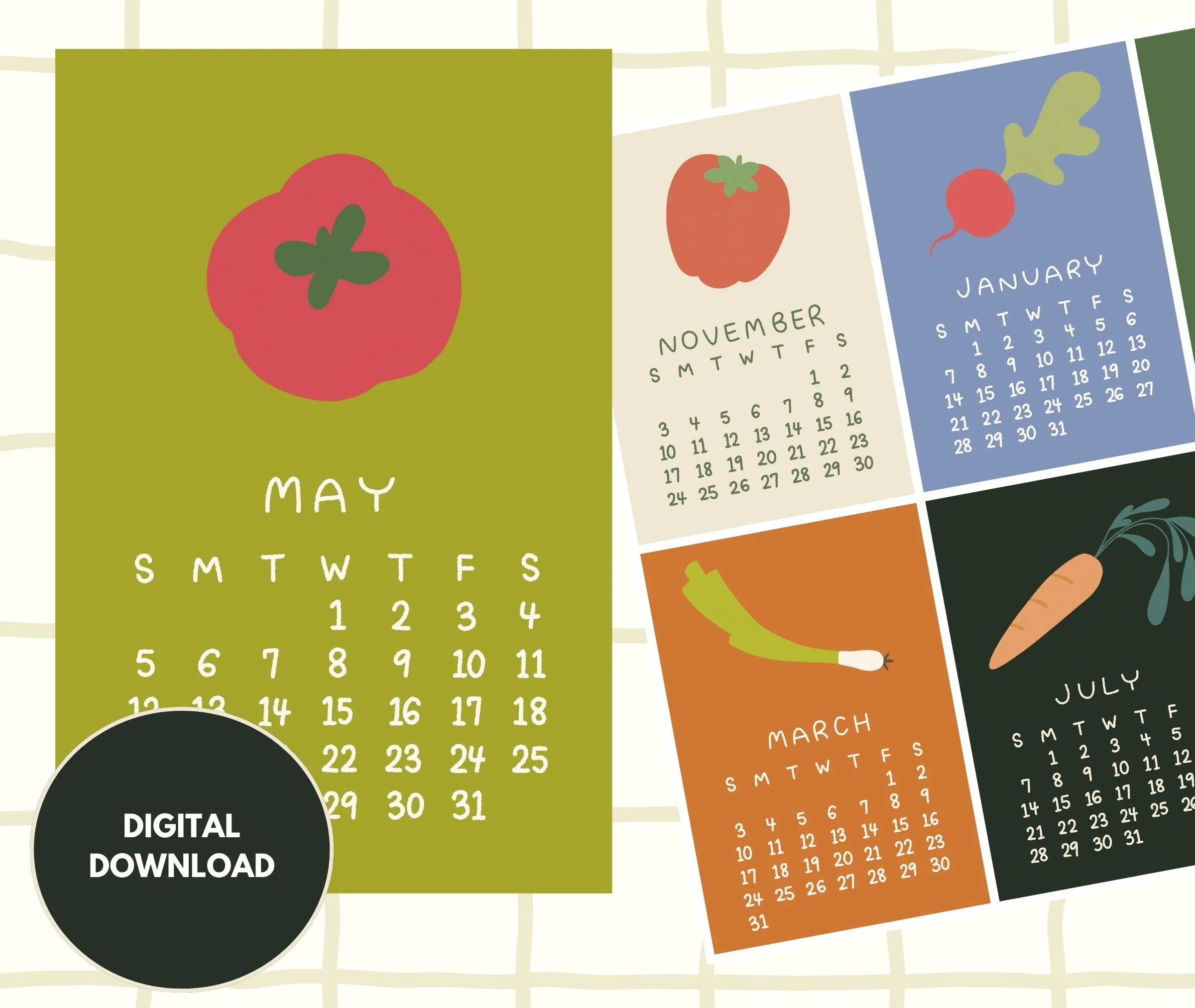 (Free!) 2026 Printable Calendar PDF