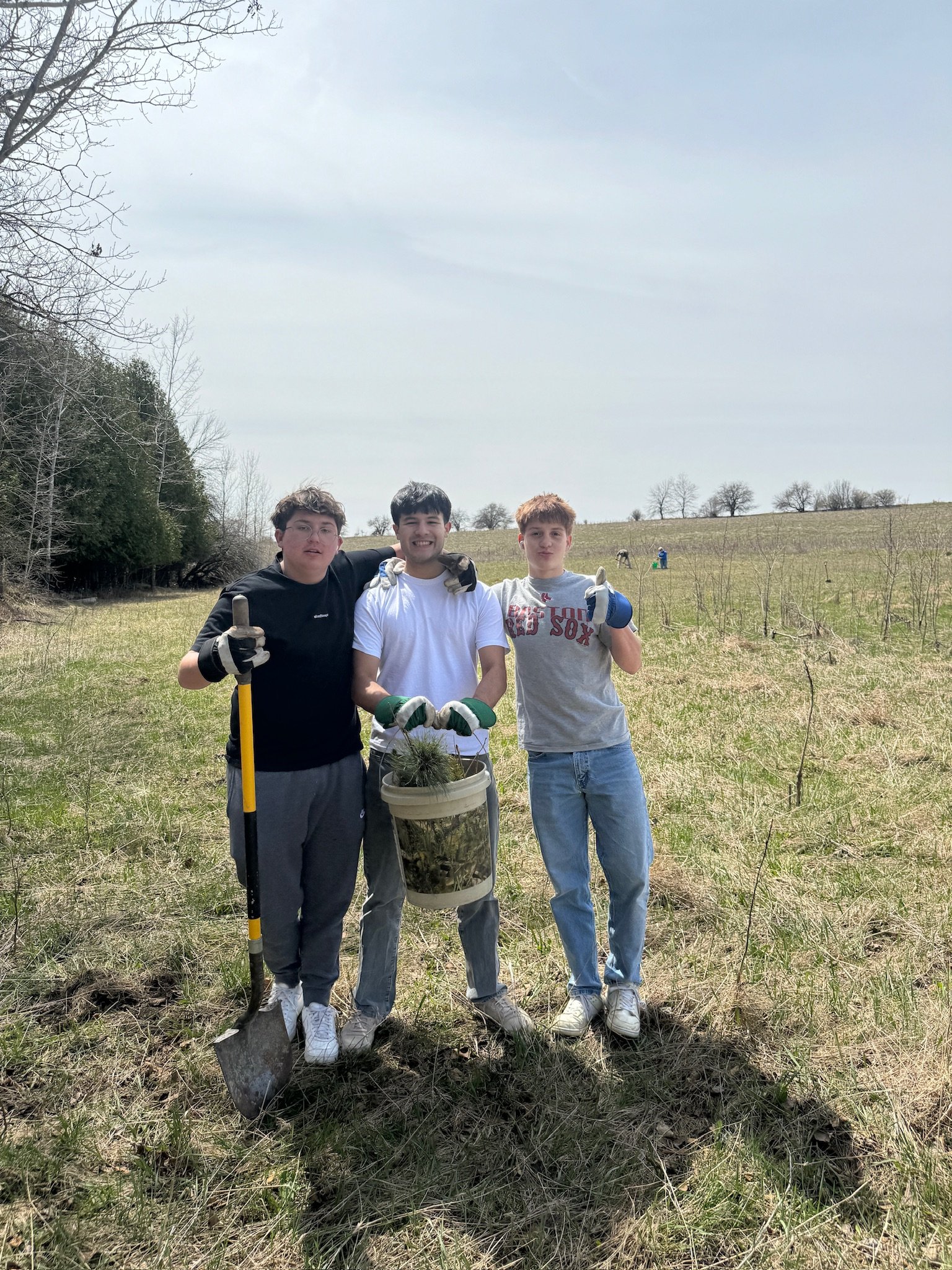 Community Tree Planting at Shivering Sands, by Whitefish Bay