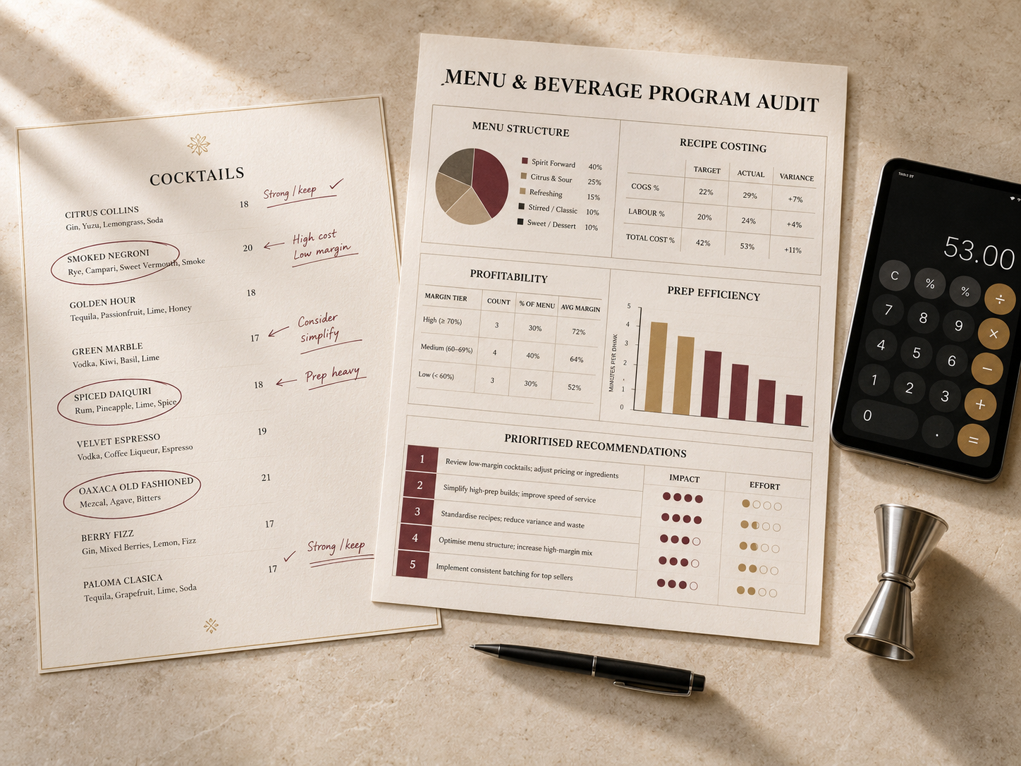 beverage program audit document