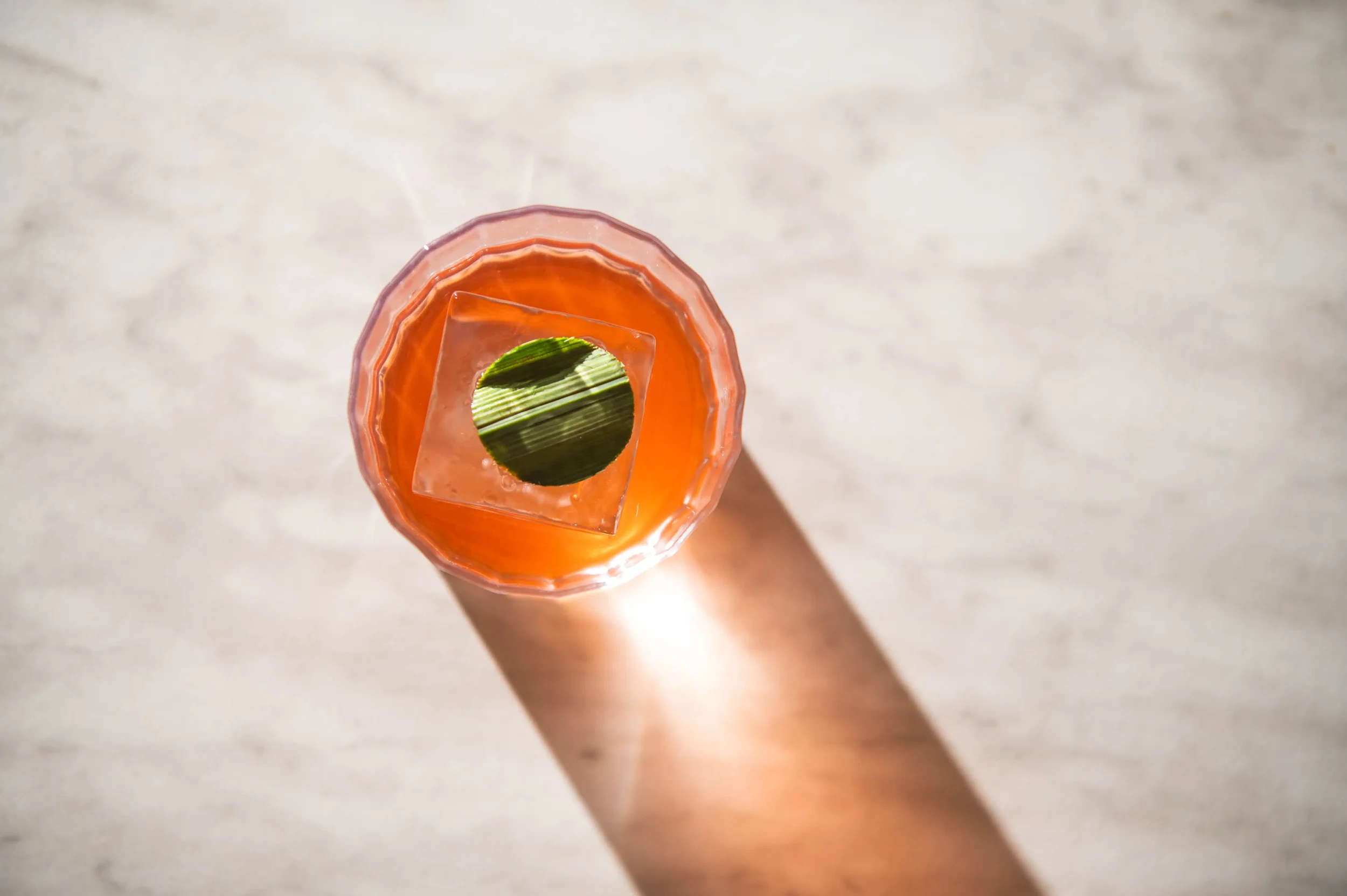 Panda dub cocktail with pandan, strawberry, chilli, tequila